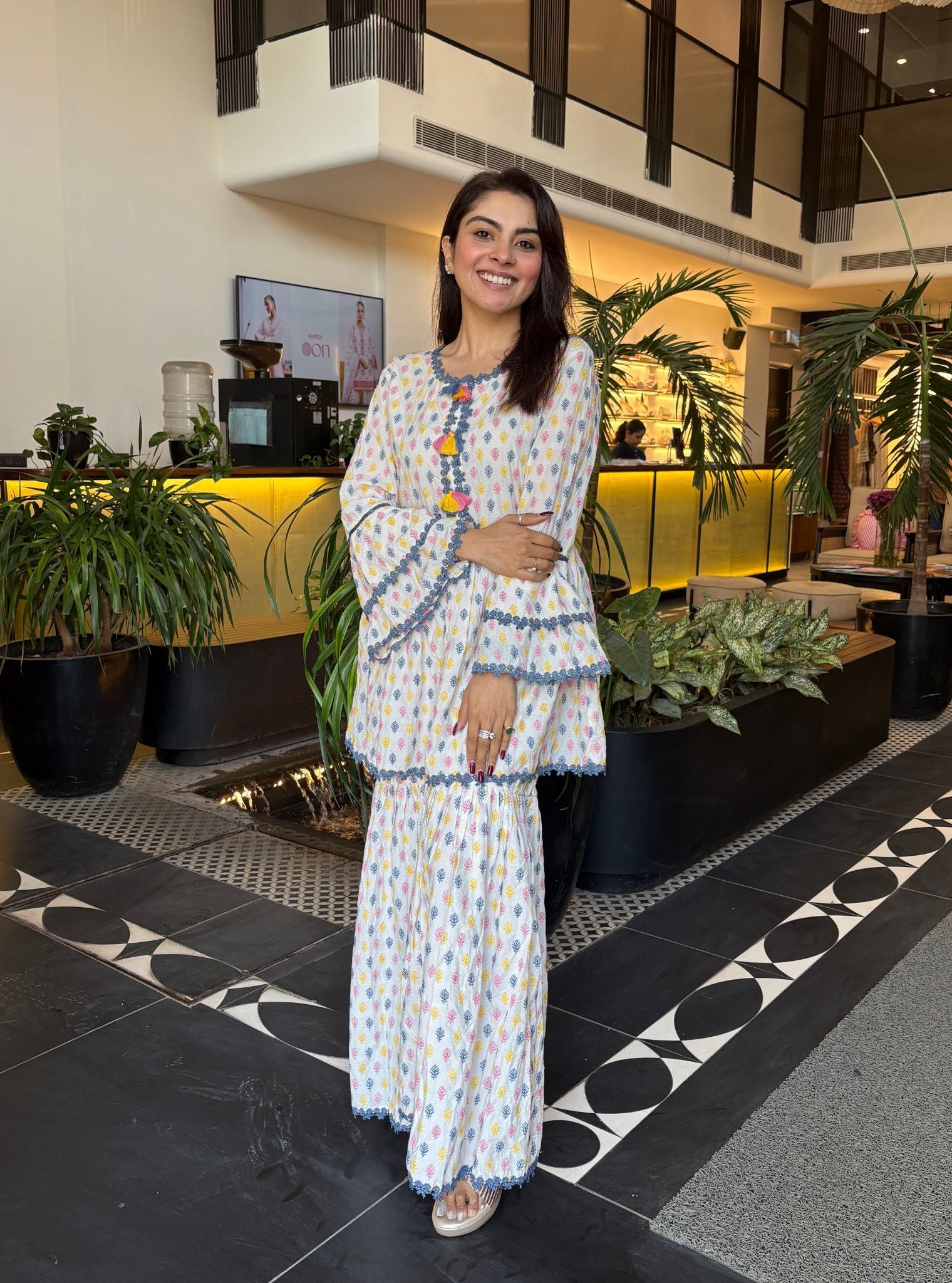 Alpine Supima Cotton Kurta with Sharara Set