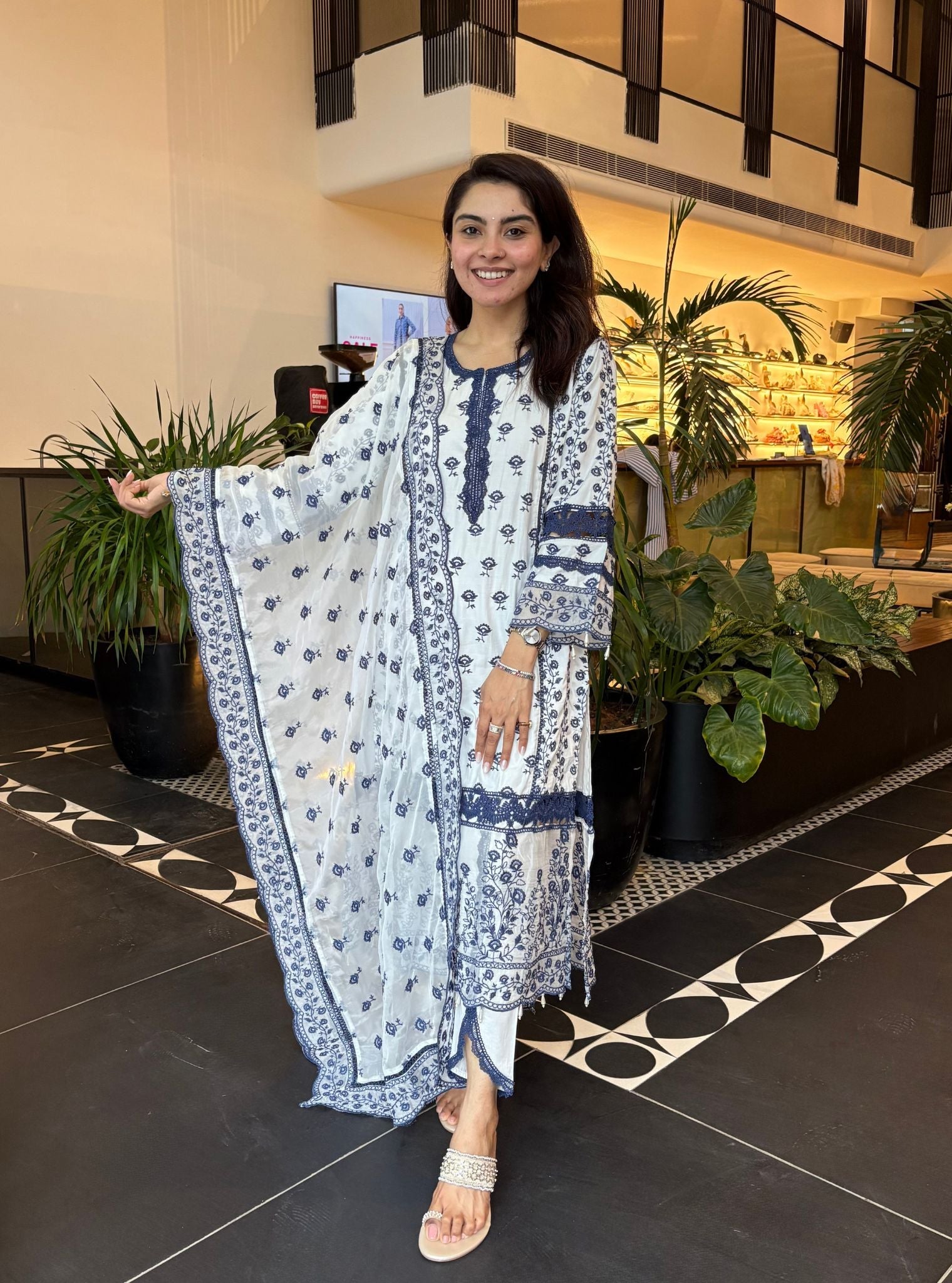 Svasti Pima Off White Kurta Set