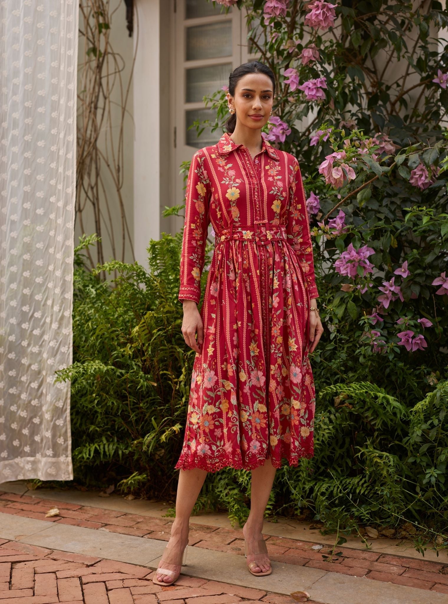Taara Lawn Red Dress