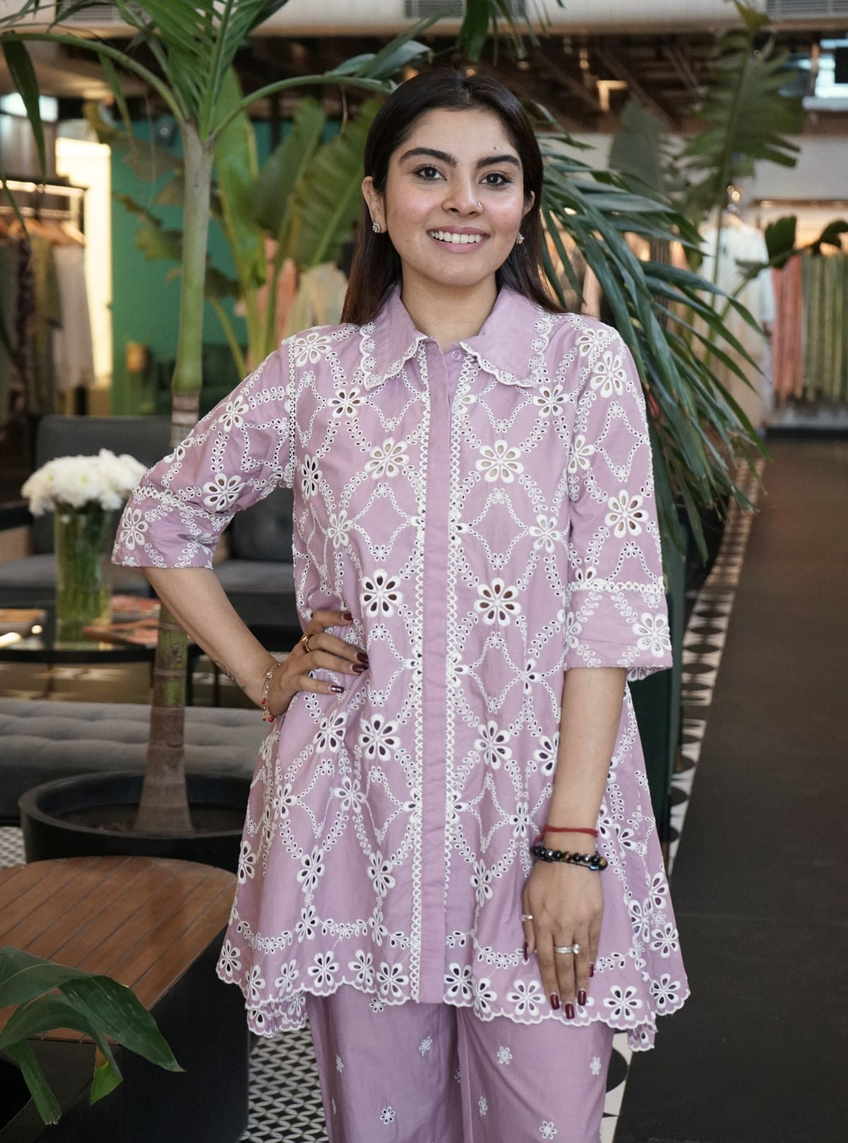 Prue Supima Cotton Lilac Co-ord Set