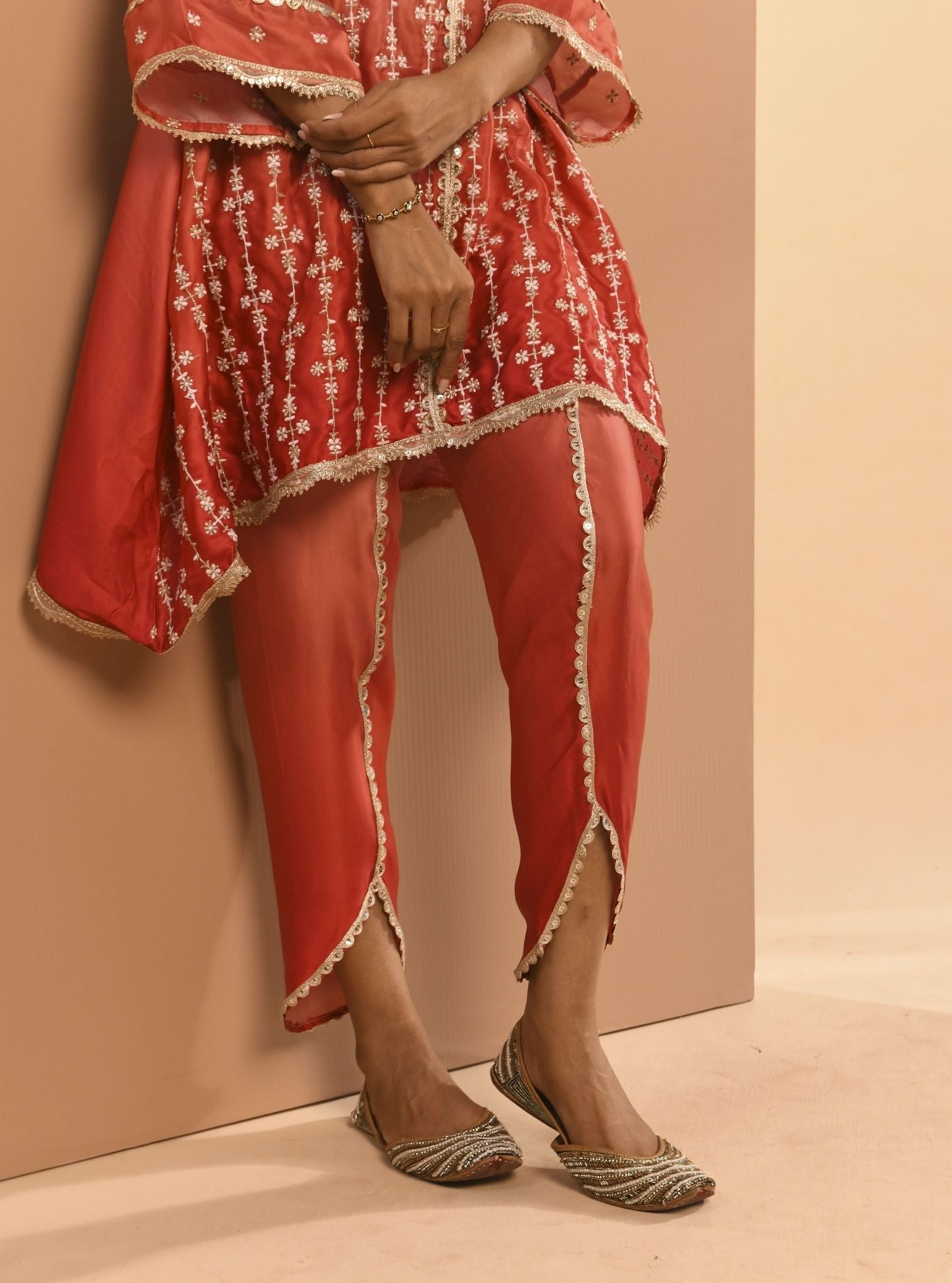 Inara Cupro Silk Pink Kurta Set