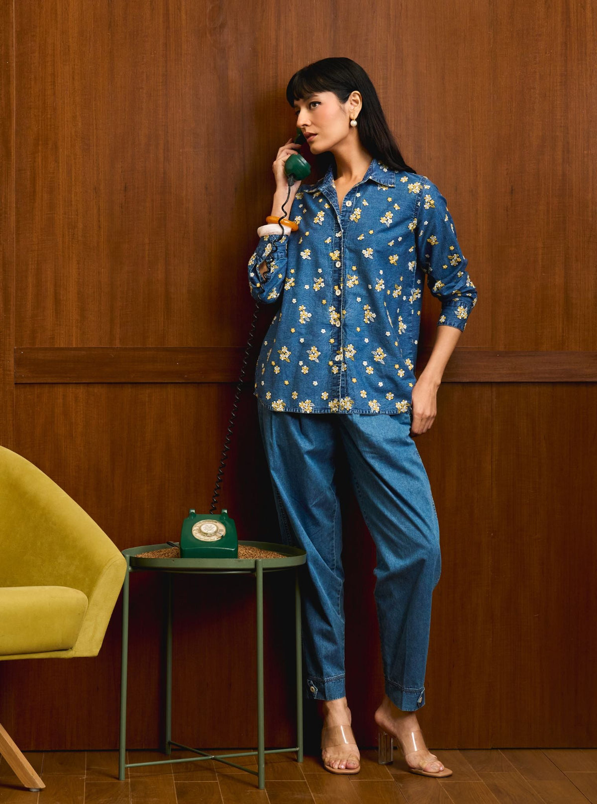 Vira Denim Mustard Shirt