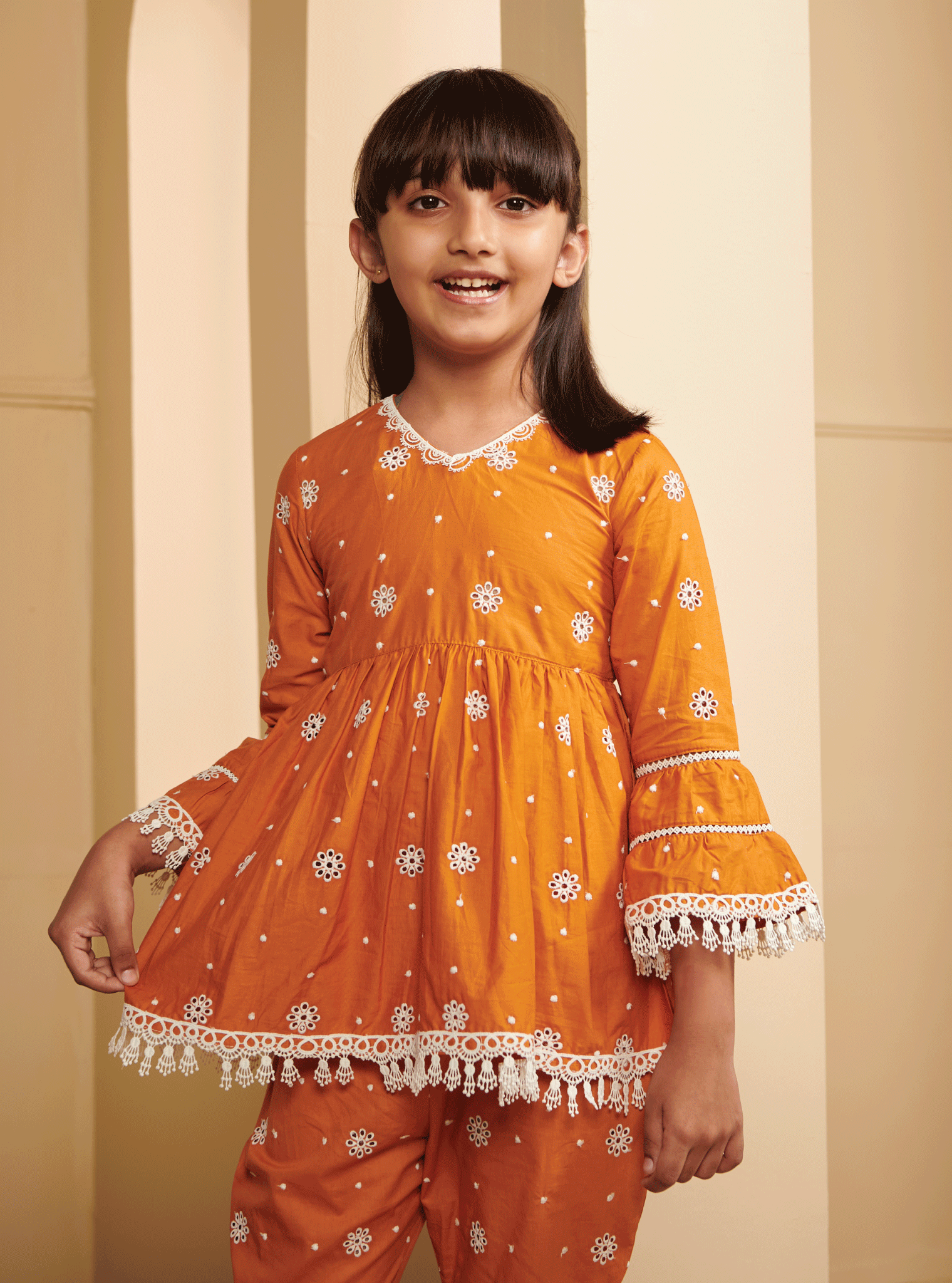 Emme Supima Cotton Mustard Kurta Set