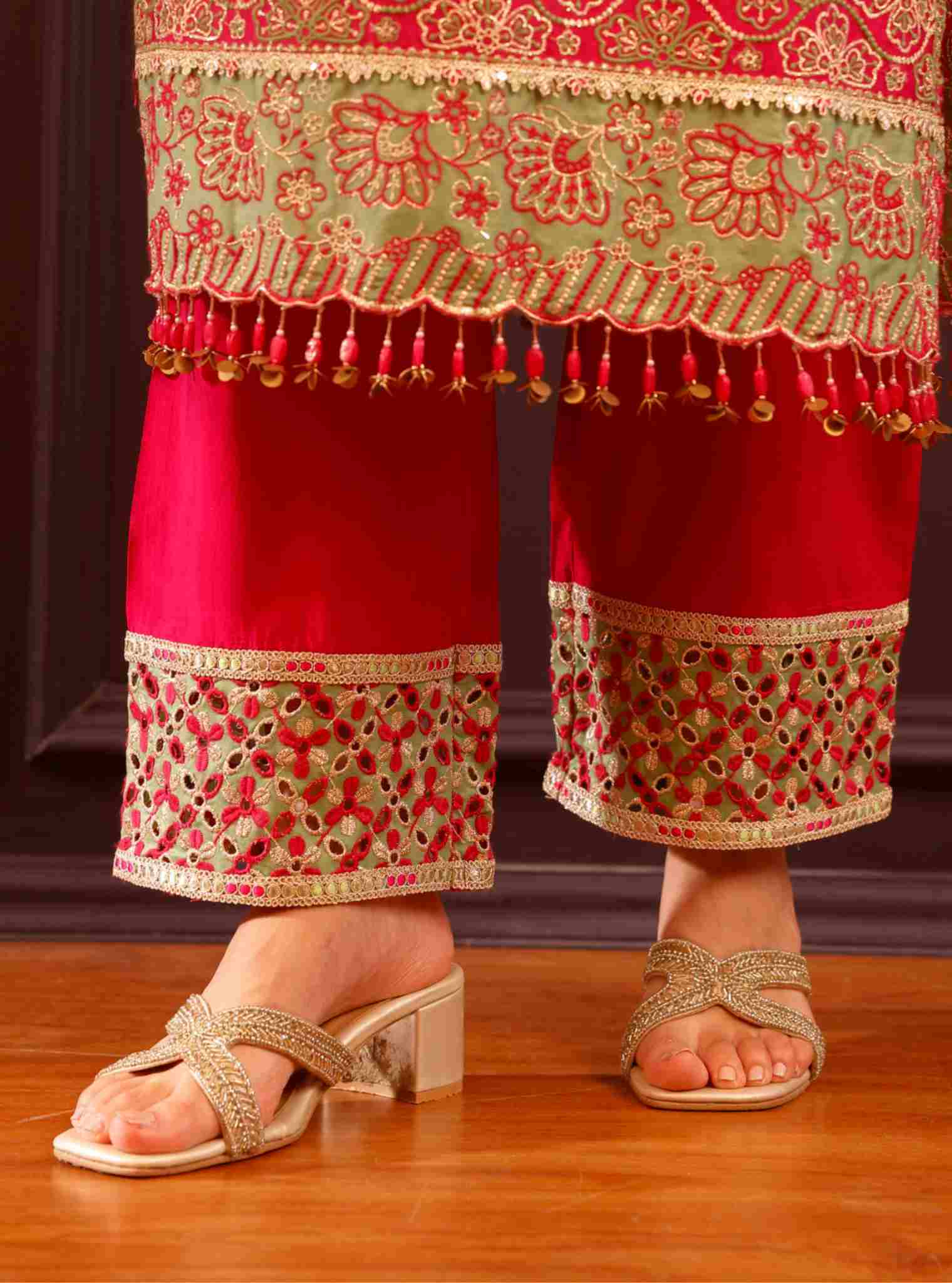 Aurora Gold Vegan Block Heel