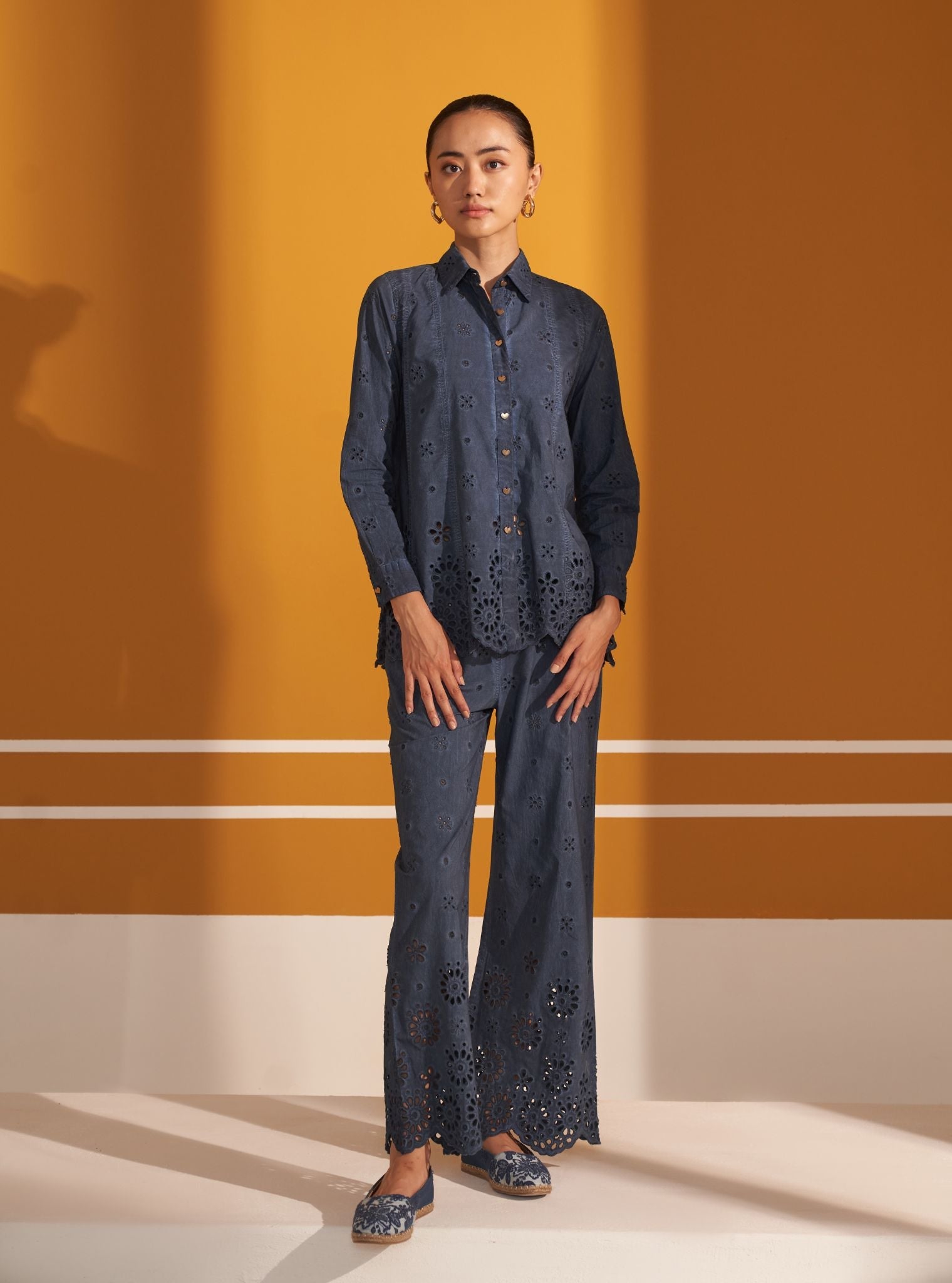 Darcy Cotton Navy Co-ord Set