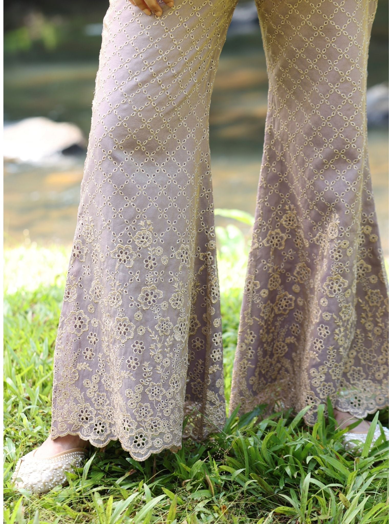 Araj Royal Tissue Lavender Top Set