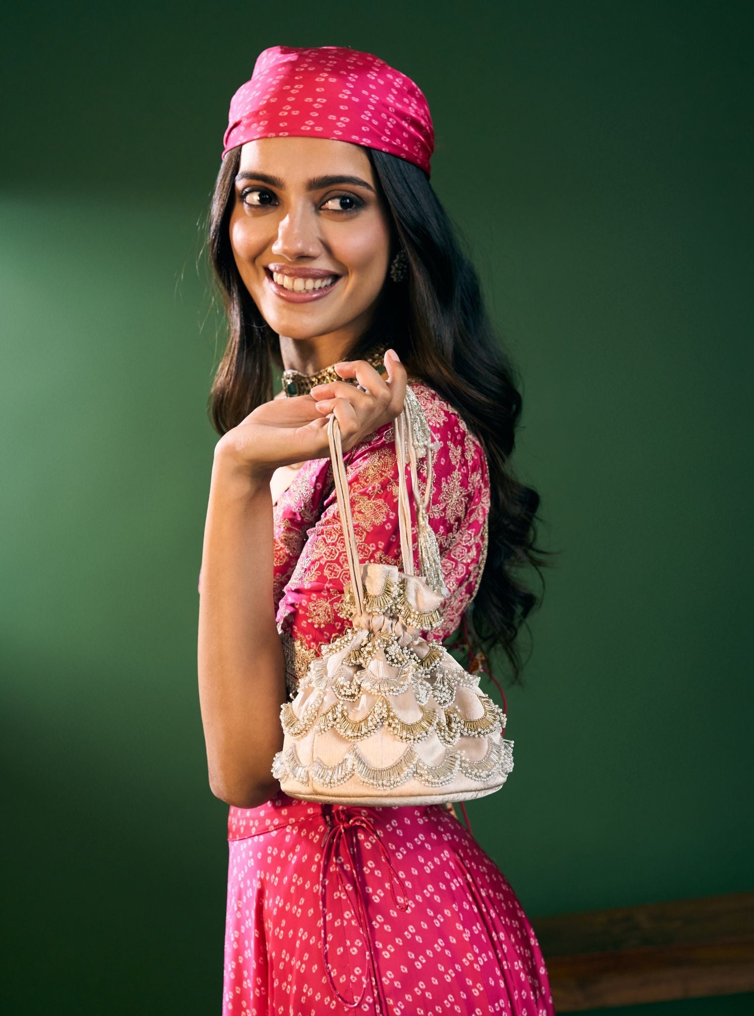 Ameera Black Gold Bag