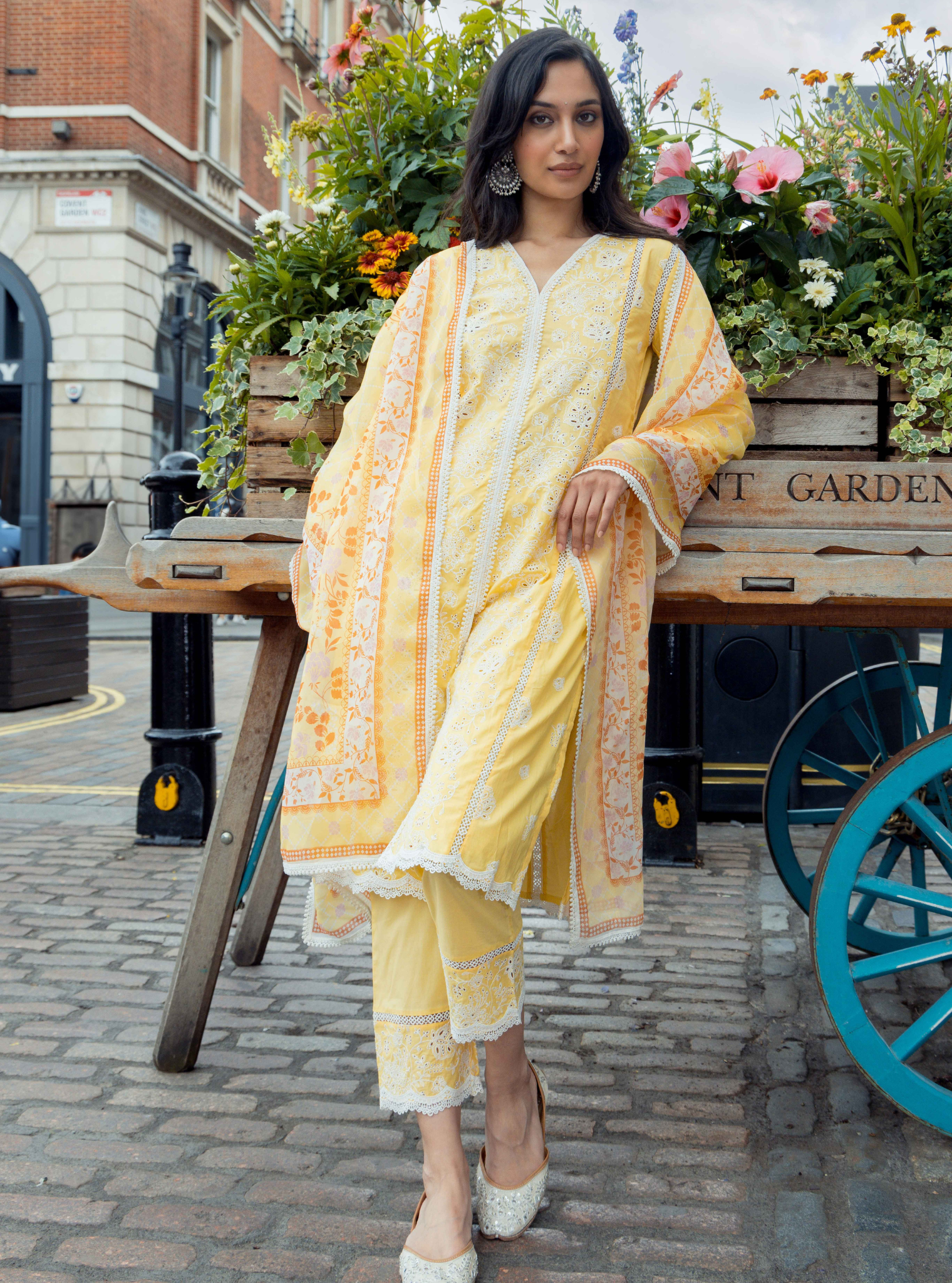 Chester Supima Cotton Yellow Kurta Set