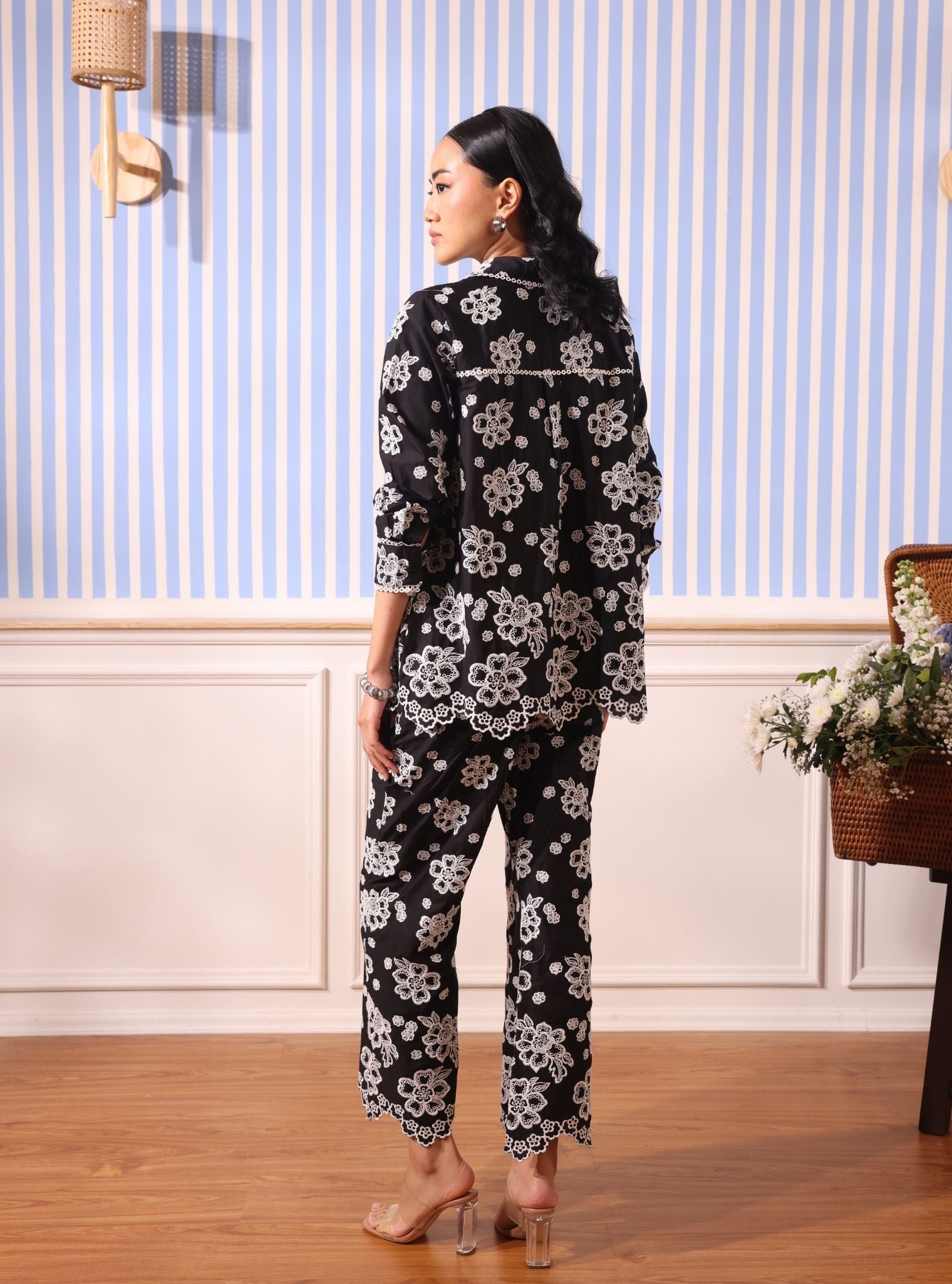 Mulmul Cotton Felix Black Shirt With Mulmul Cotton Felix Black Shirt