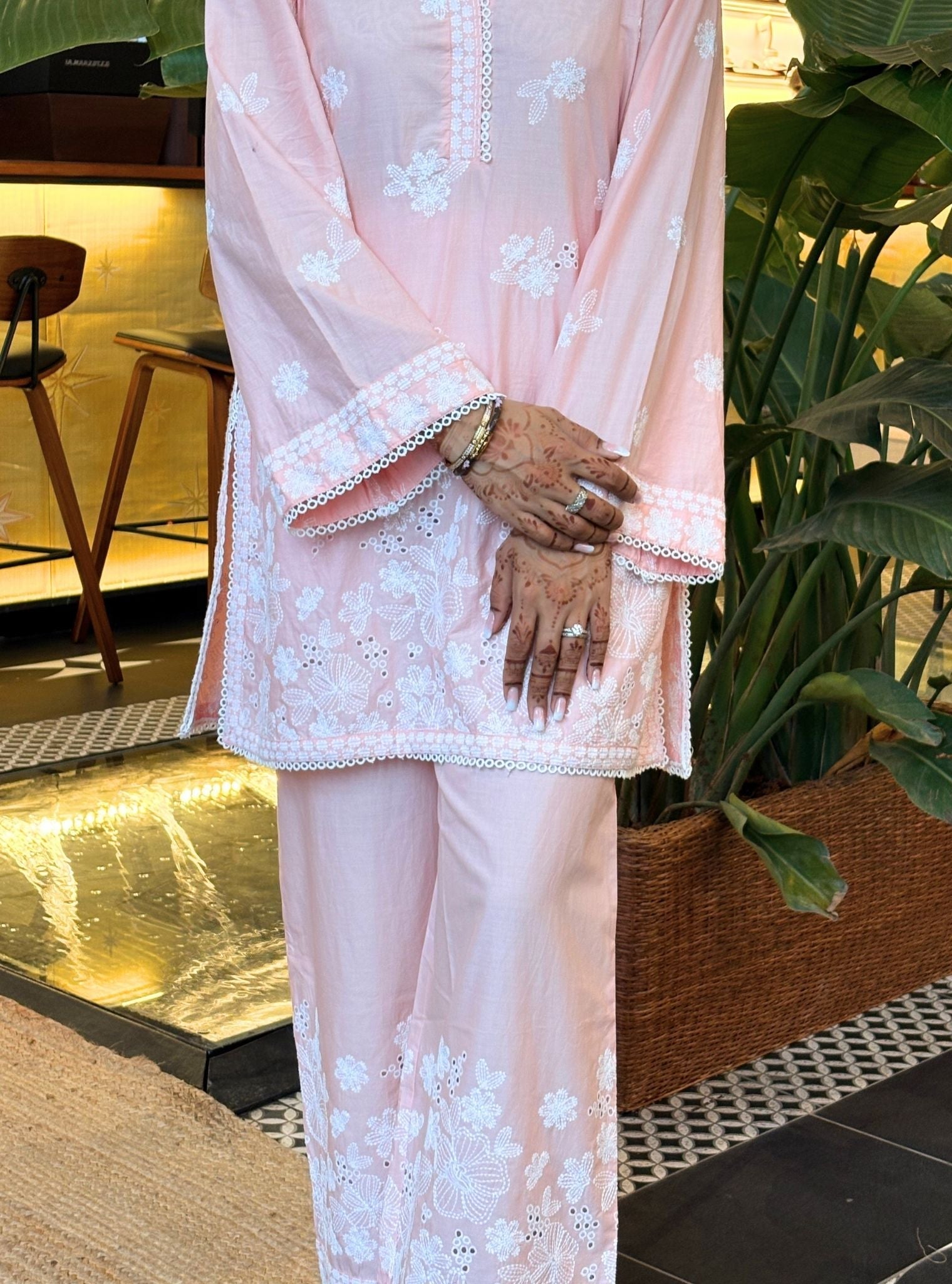 Kalani Supima Cotton Pink Co-ord Set