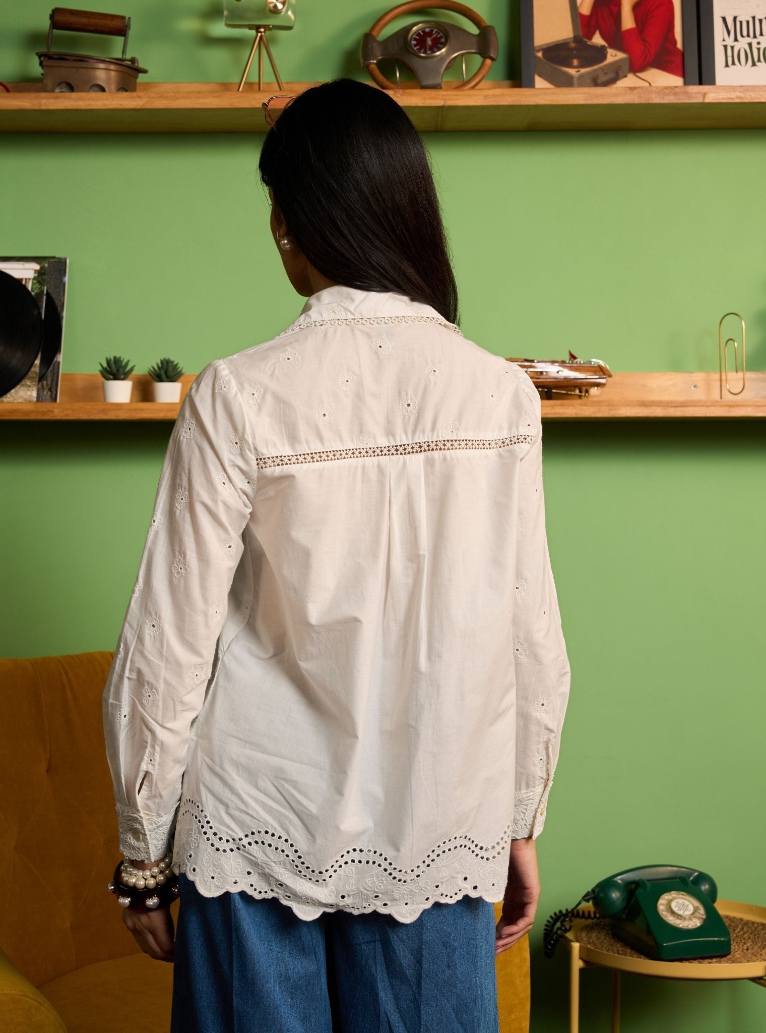 Zaniya Supima Cotton White Shirt