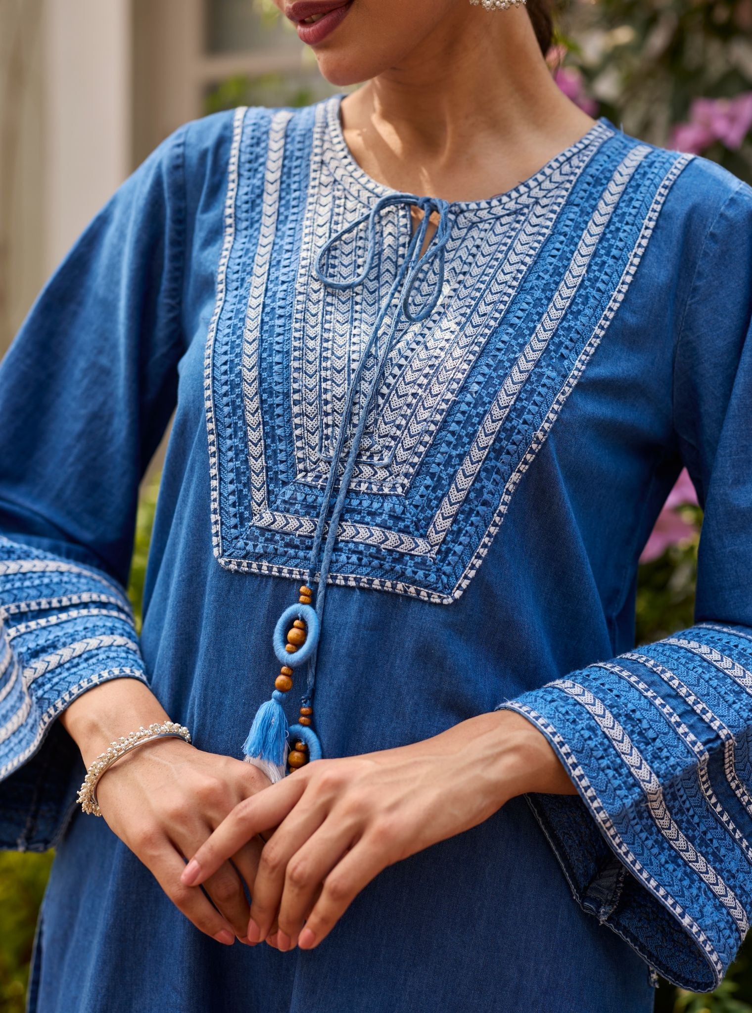 Kavo Denim Kurta Set