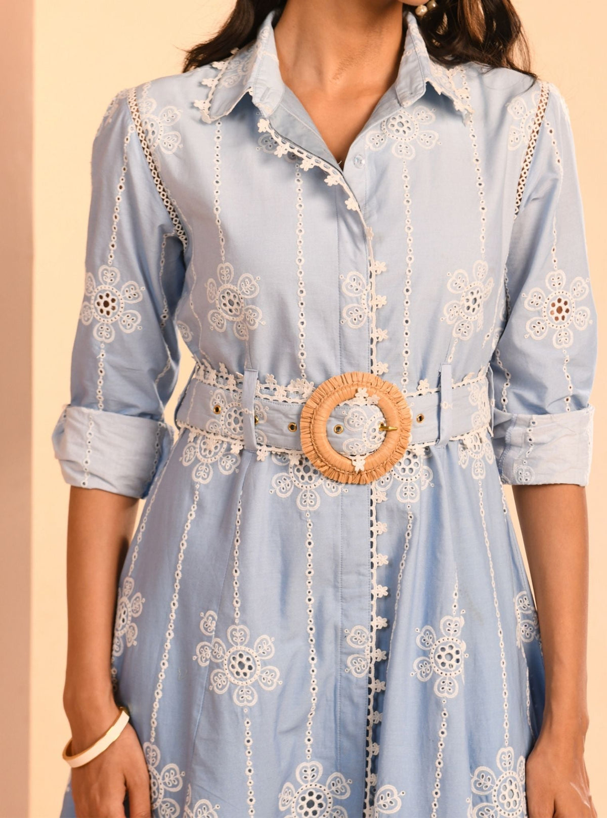 Meg Ombre Supima Cotton Blue Dress