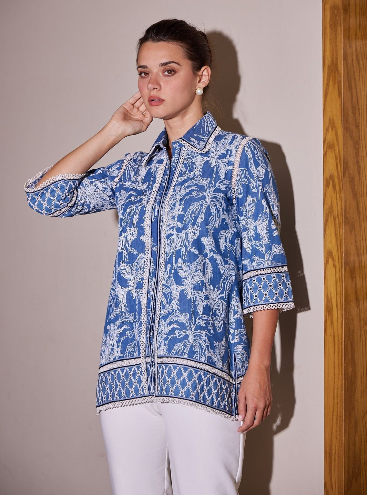 Kira Denim Dark Blue Shirt