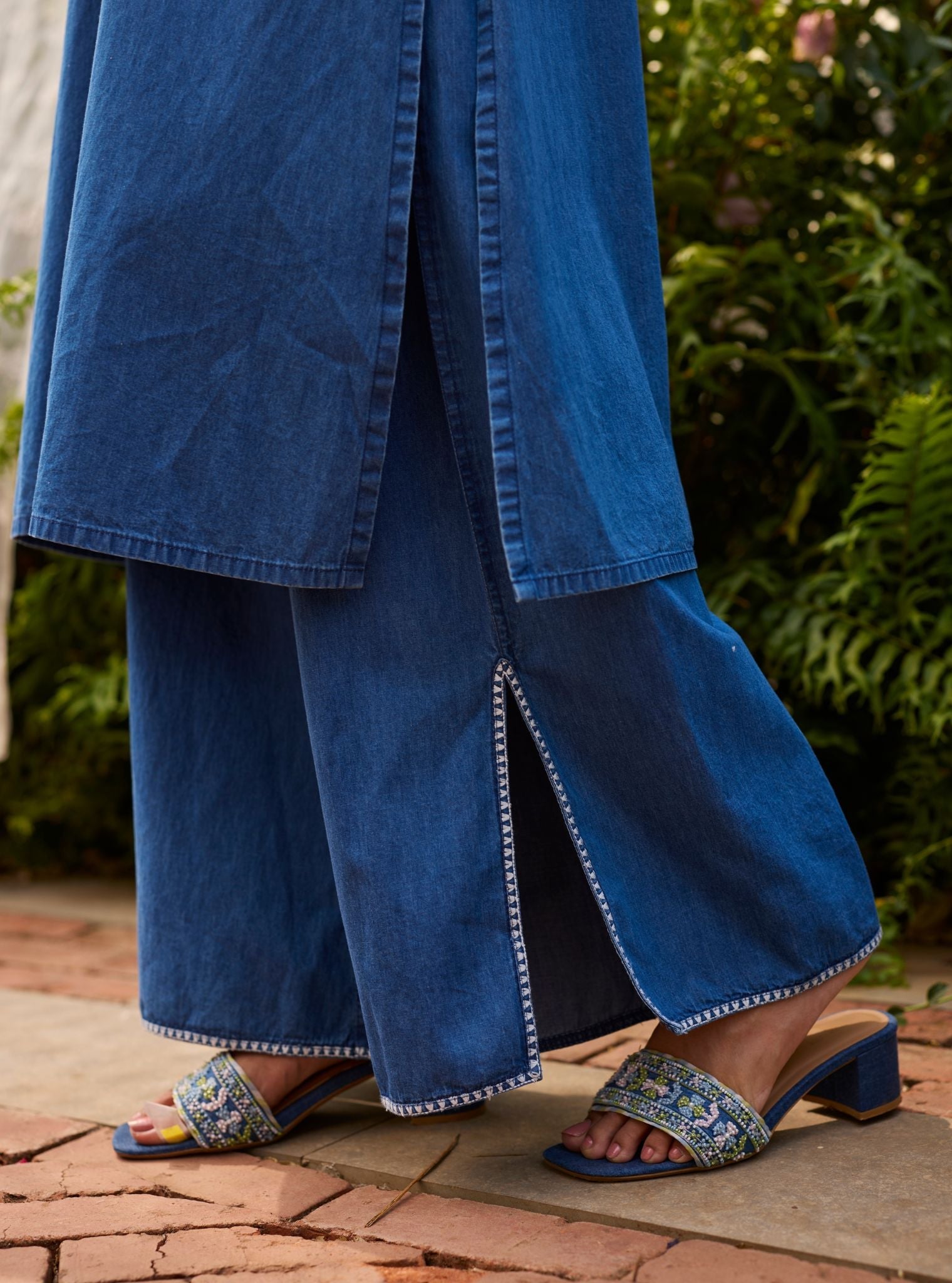 Kavo Denim Kurta Set