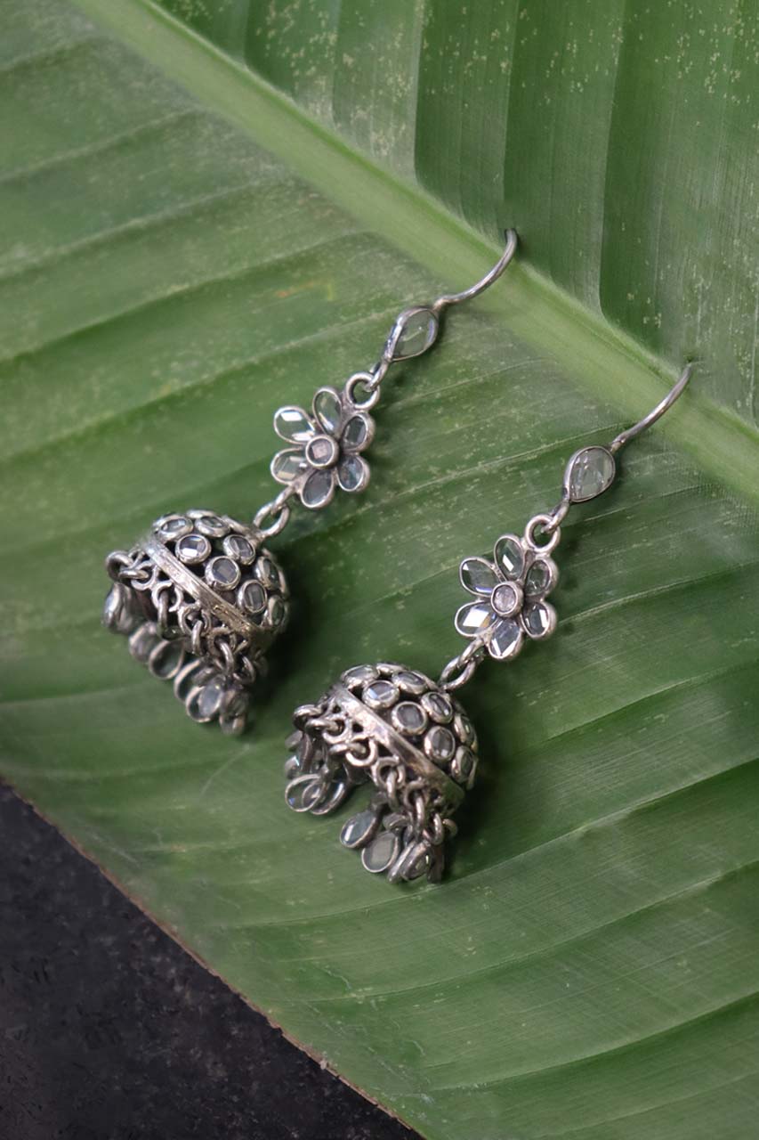 Pure Silver Mahi Jhumka
