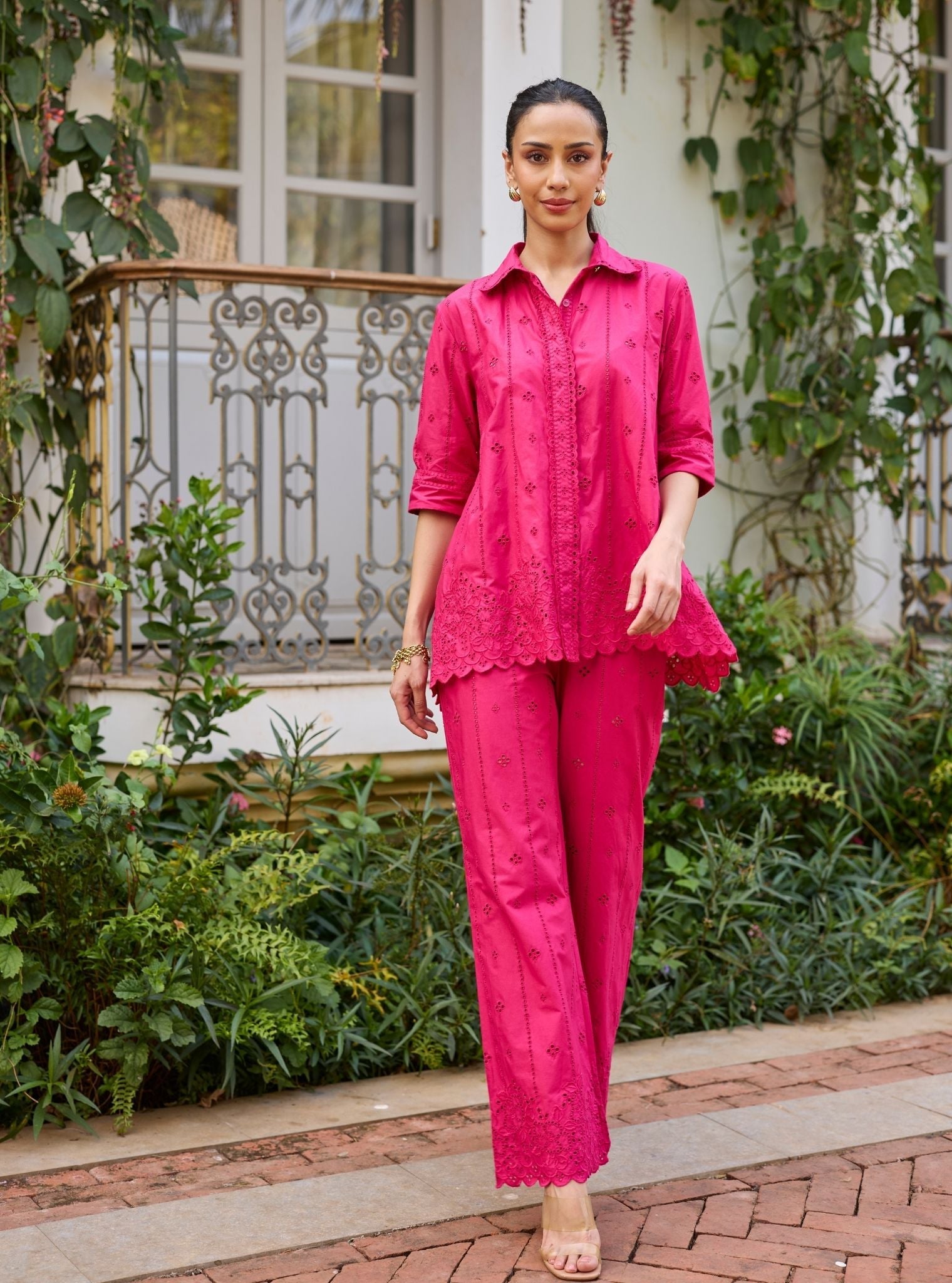 Tamara Supima Cotton Fuchsia Co-ord Set