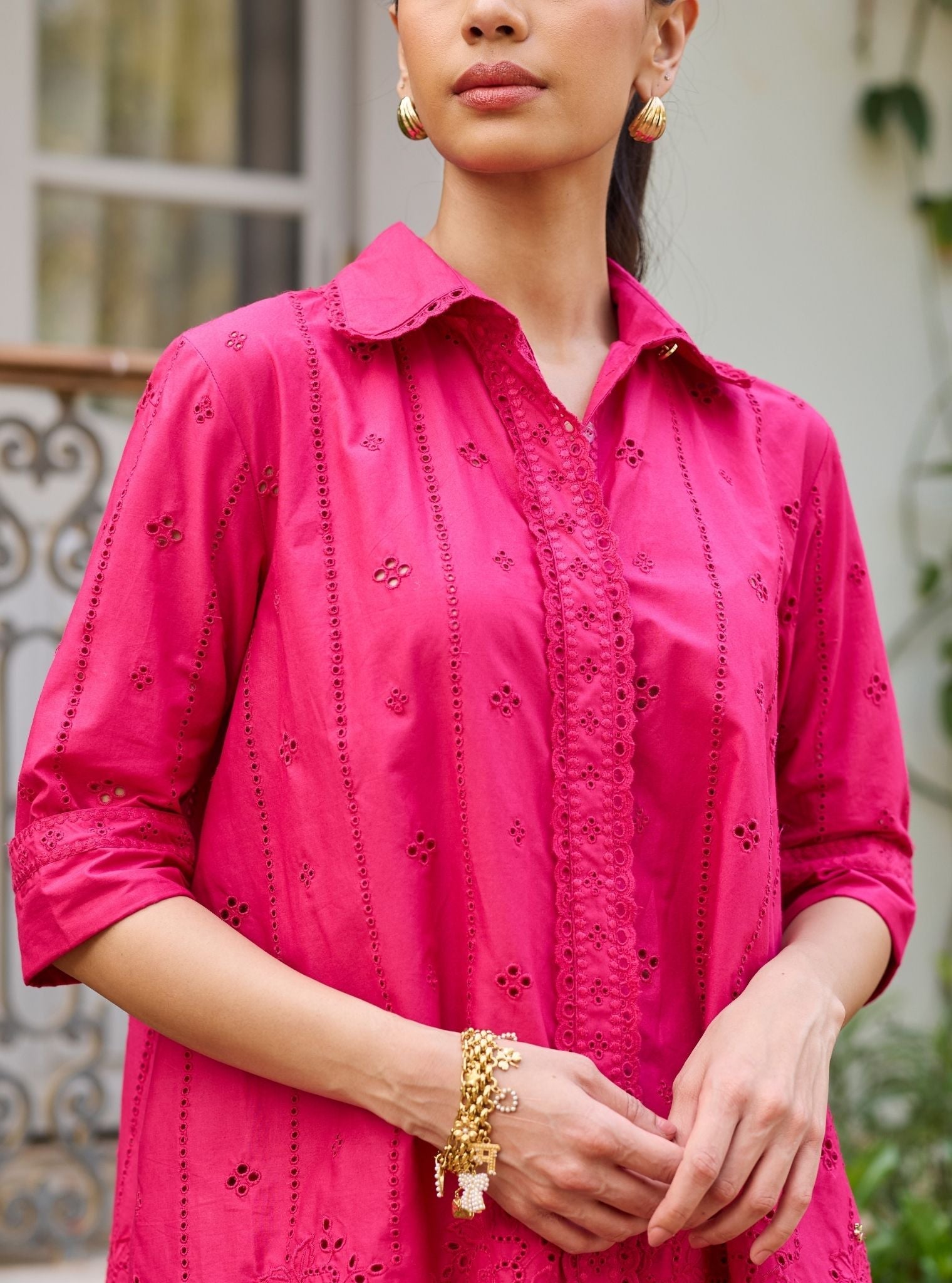 Tamara Supima Cotton Fuchsia Co-ord Set