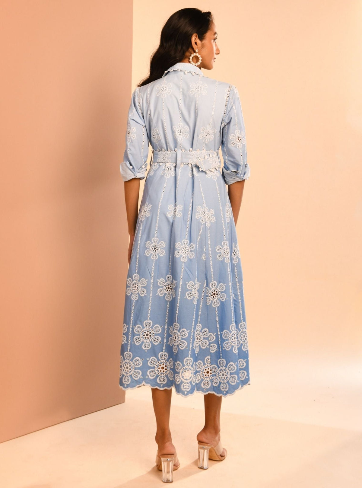 Meg Ombre Supima Cotton Blue Dress