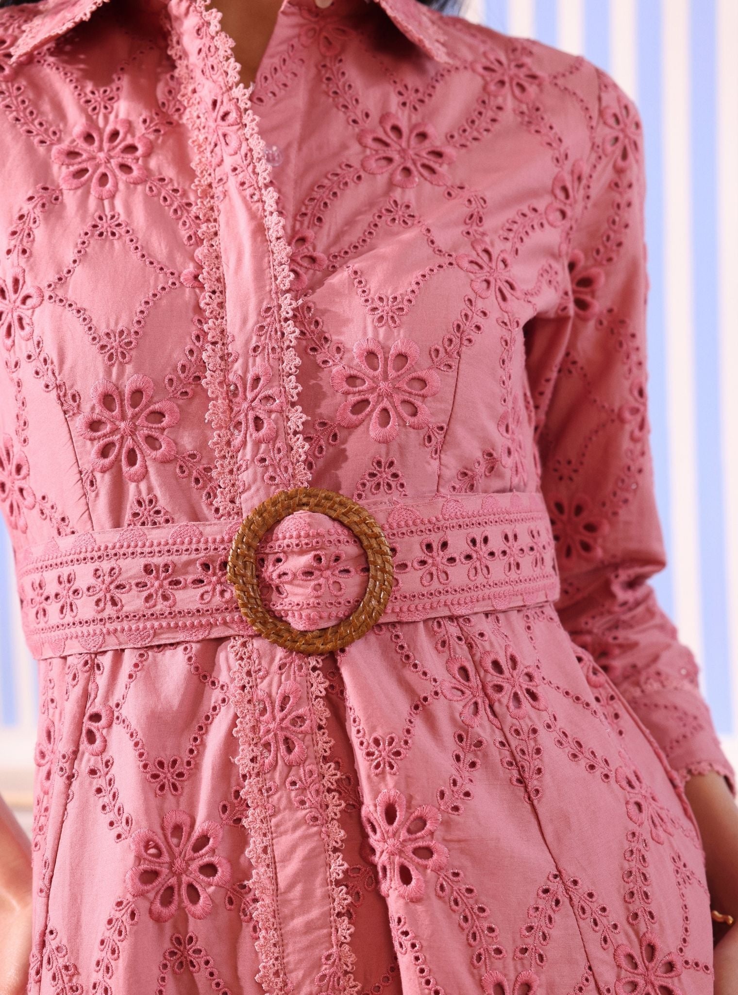 Astrid Supima Cotton Salmon Pink Dress