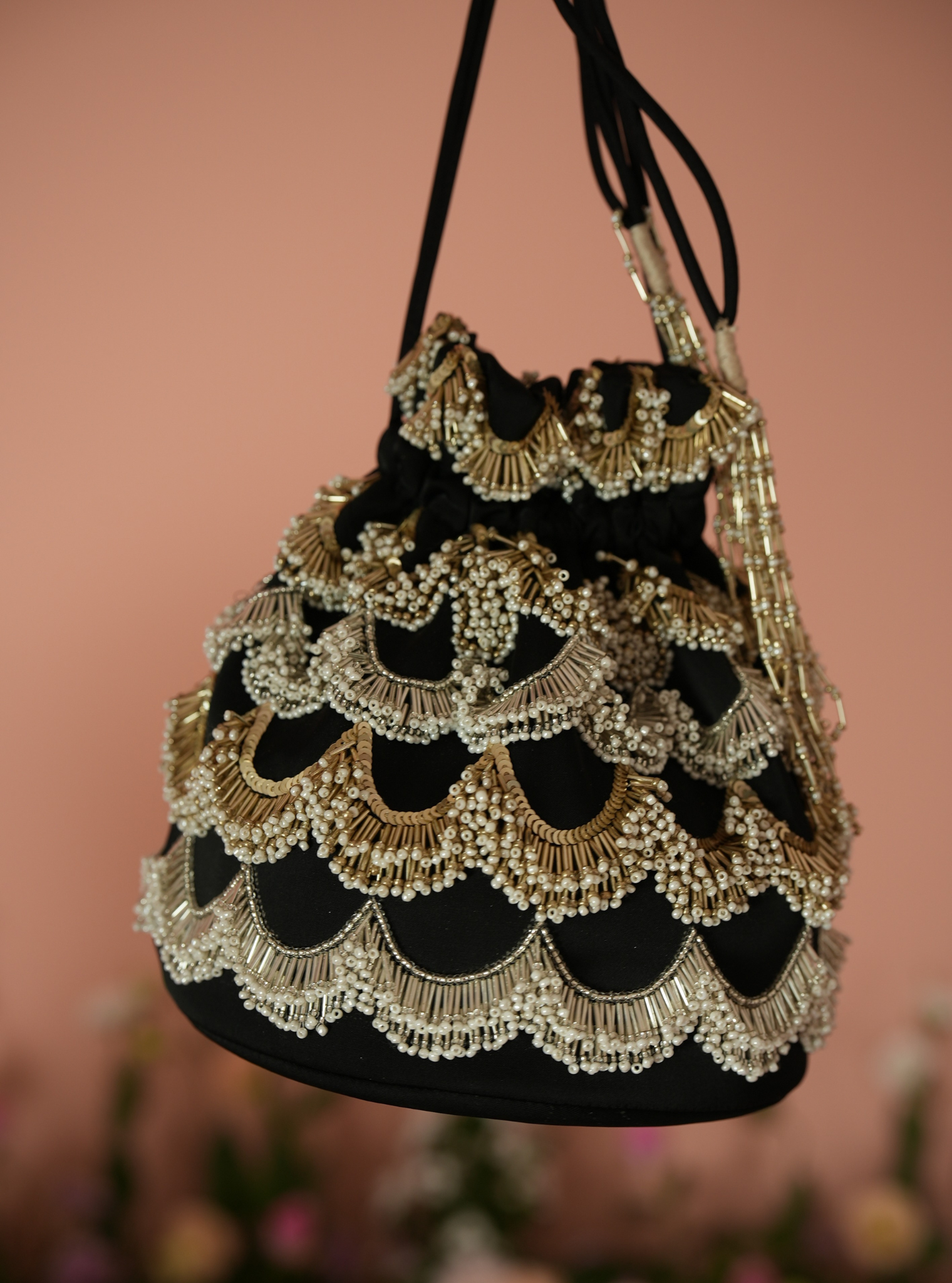 Ameera Black Potli Bag