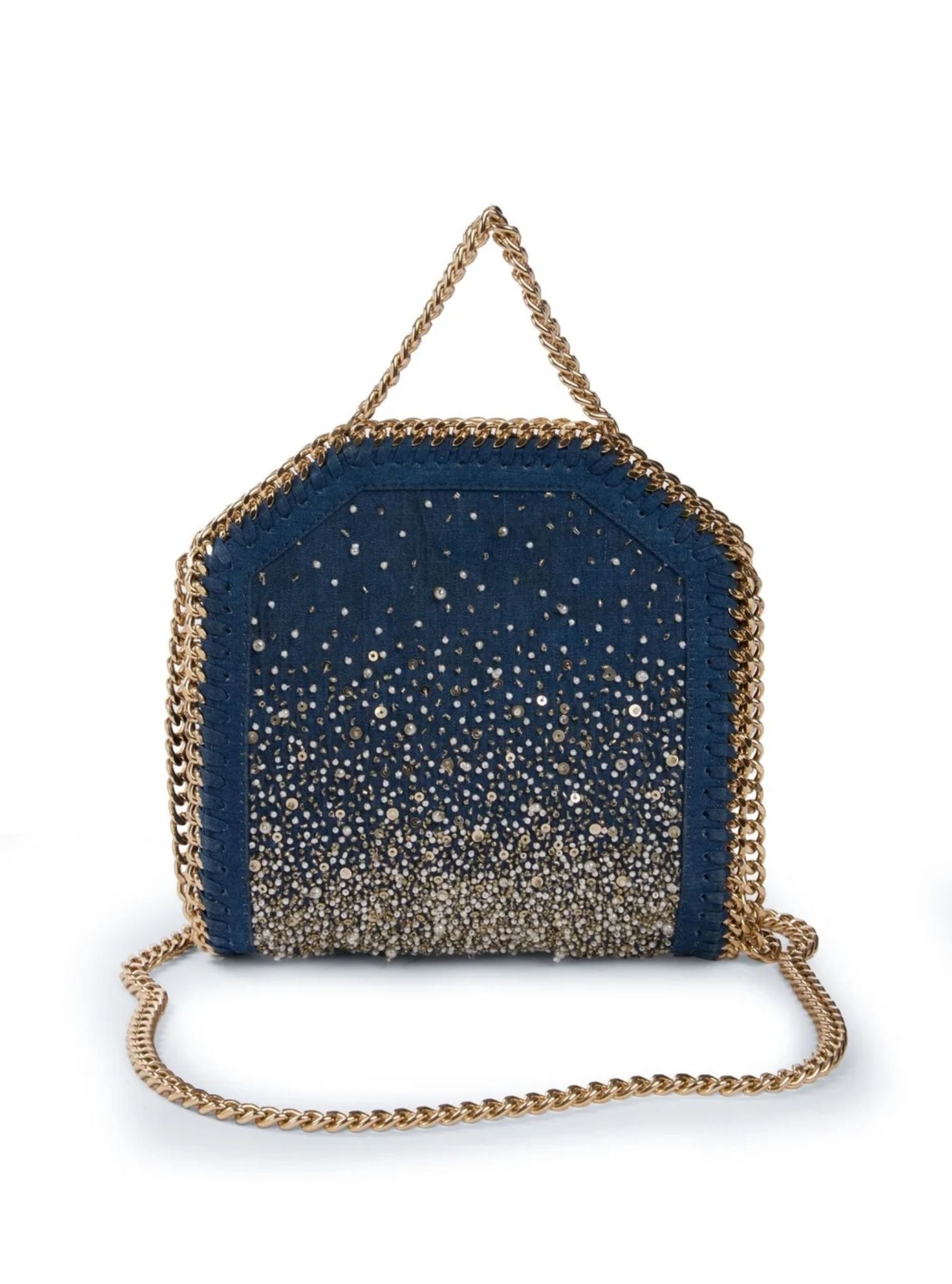 Denim Disco Hand Embroidered Sling Bag