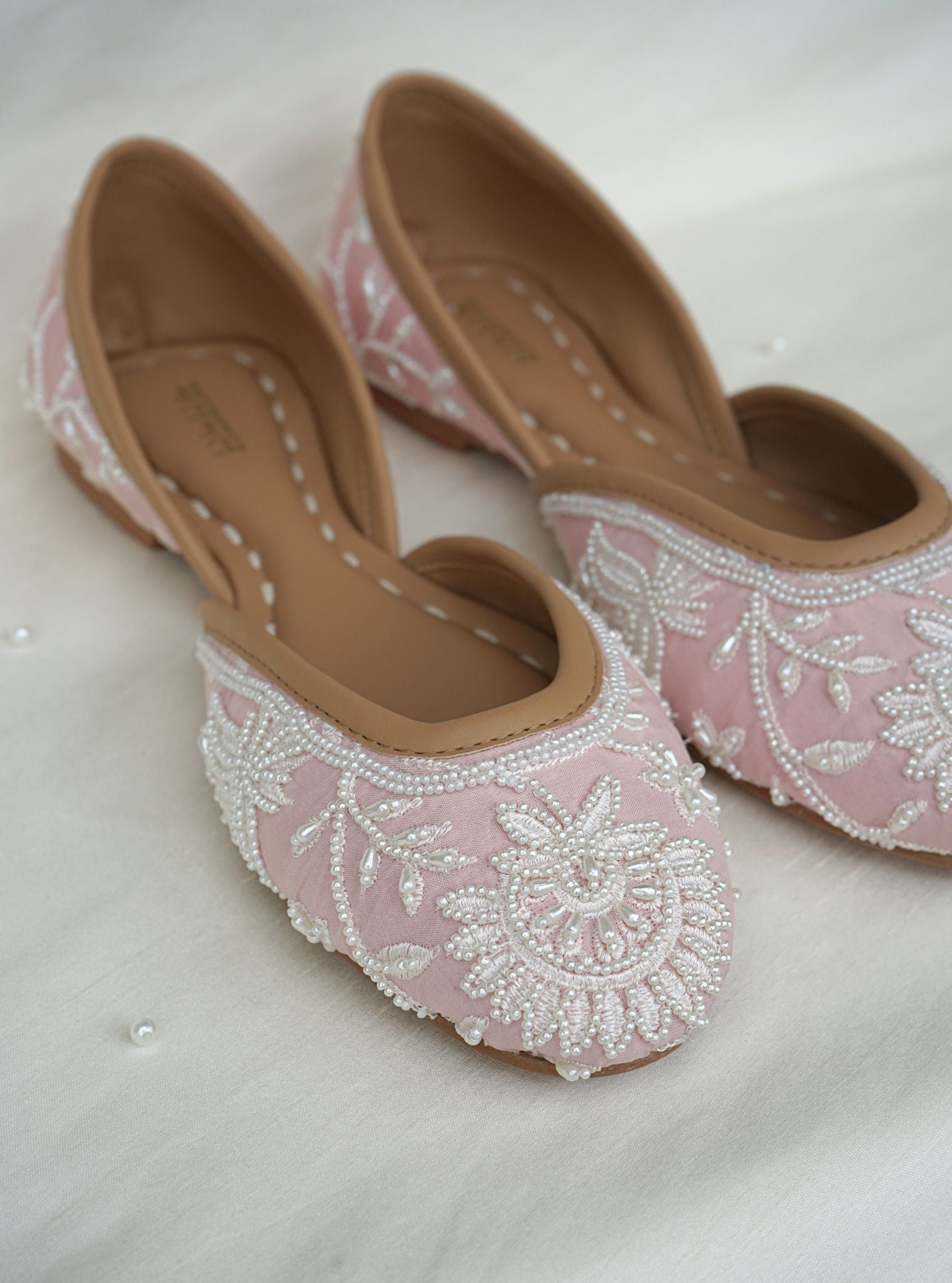 Mulmul Mira Light Pink Jutti