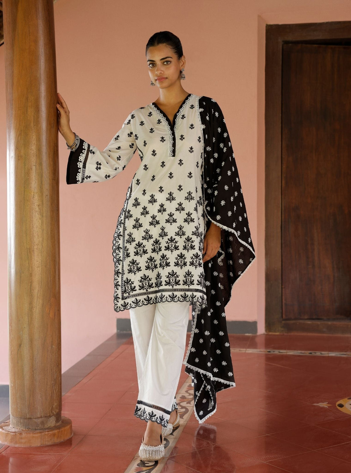 Rith Supima Cotton White Kurta Set