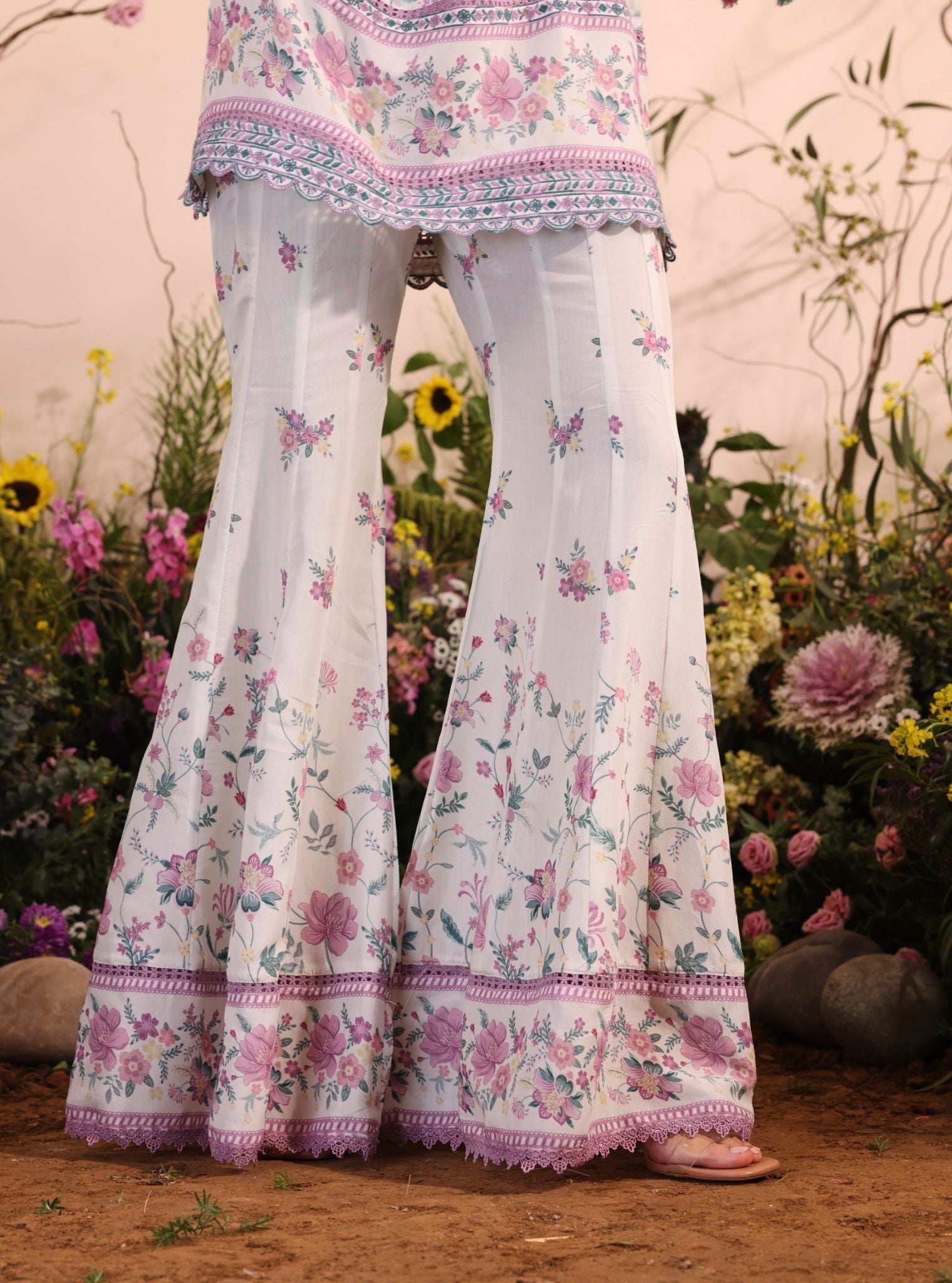 Miran Lawn Printed White Kurta Set