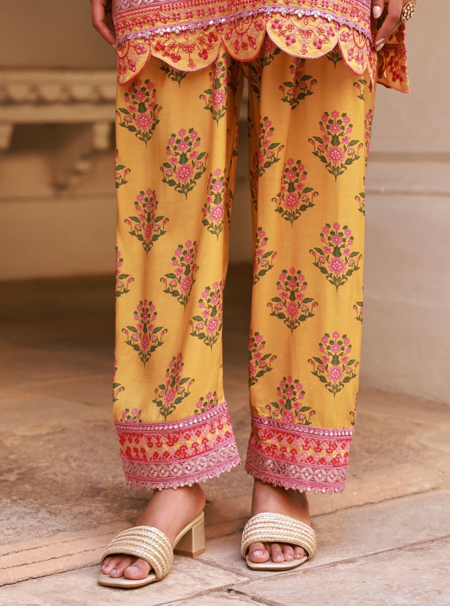 Kalari Mustard Lawn Kurta Set
