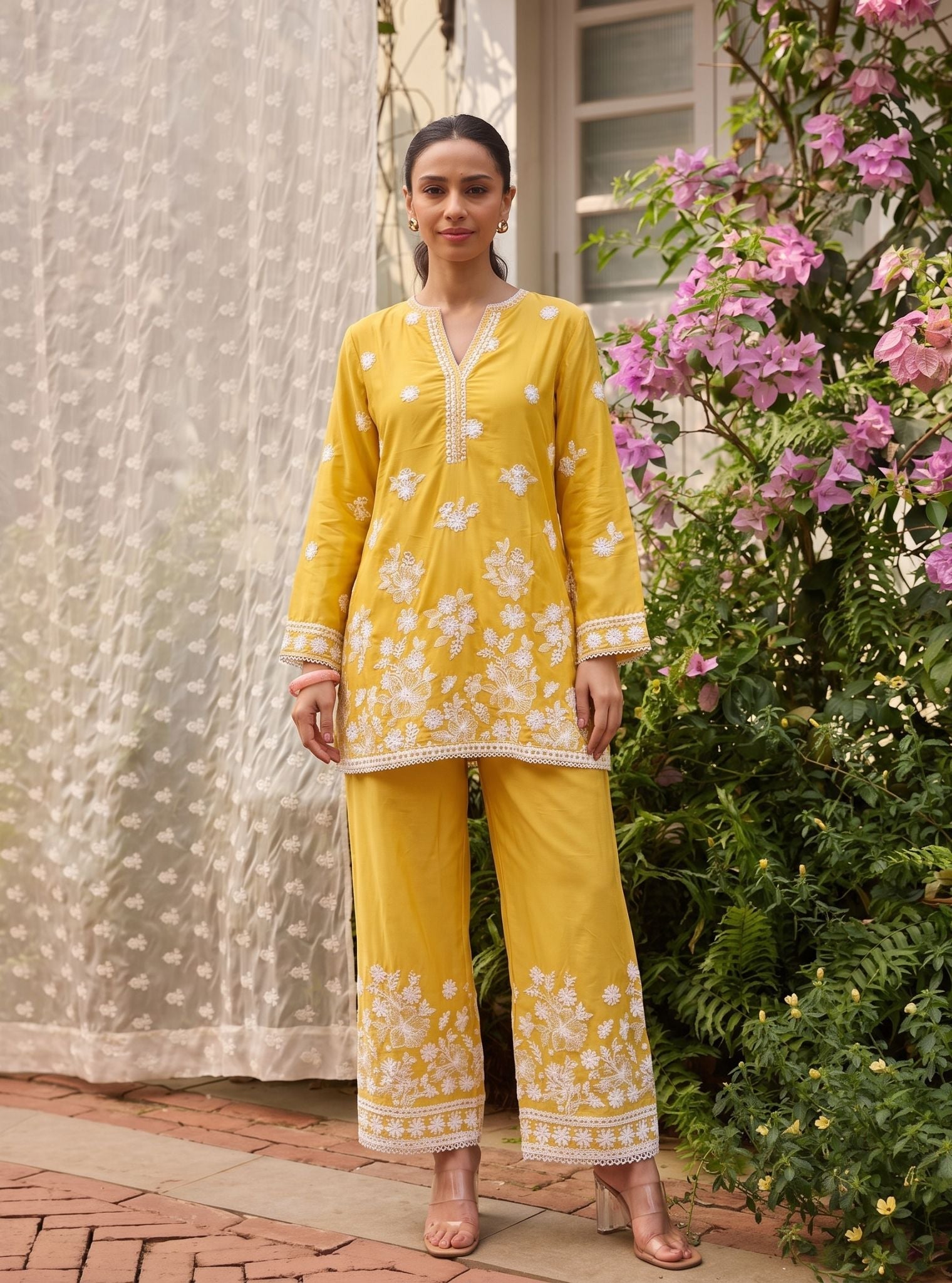 Kalani Supima Cotton Yellow Co-ord Set