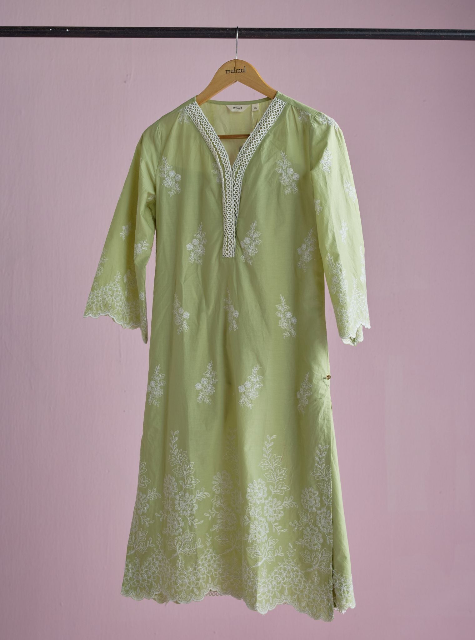 Moon light Supima Cotton Green Kurta Set