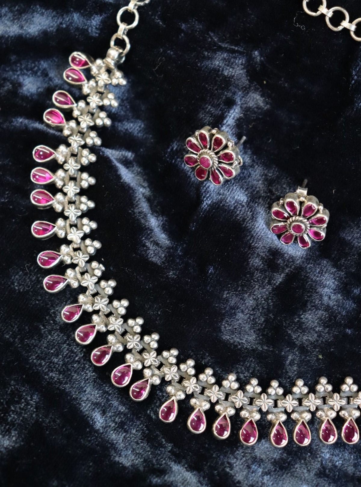 Pure Silver Misha Pink Necklace