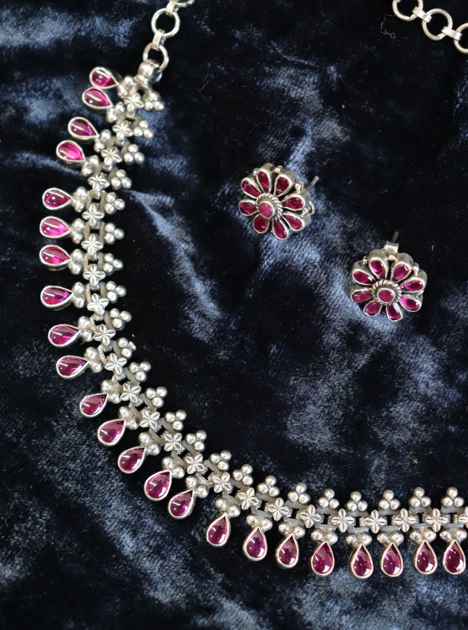 Pure Silver Misha Pink Necklace