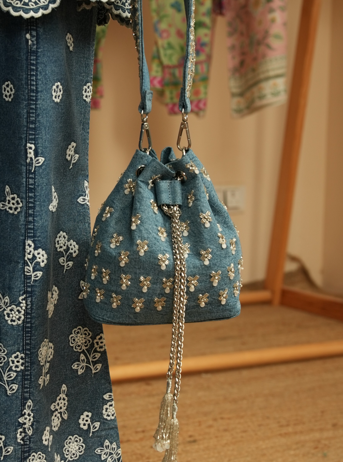 Tiyana Denim Handbag