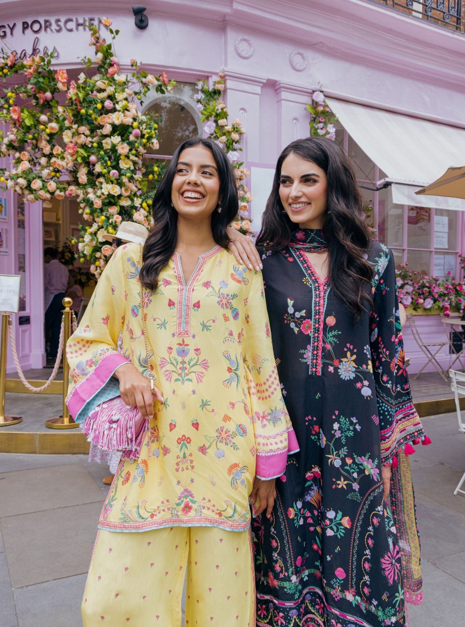 Evara Lawn Printed Yellow Top Set
