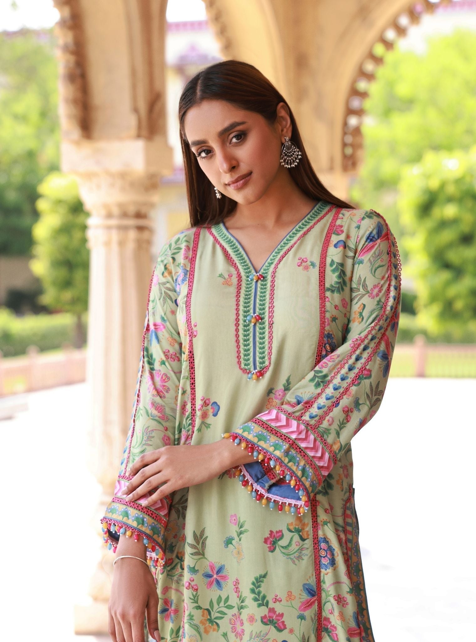 Lelita Green Lawn Kurta Set