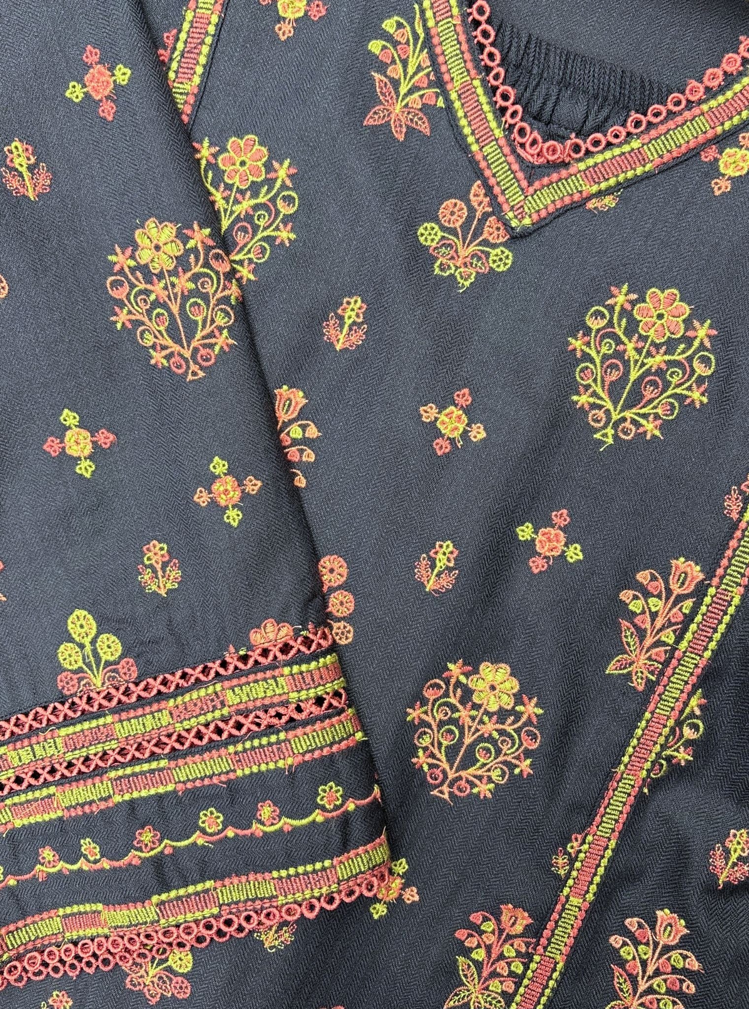 Heidi Wool Navy Kurta Set