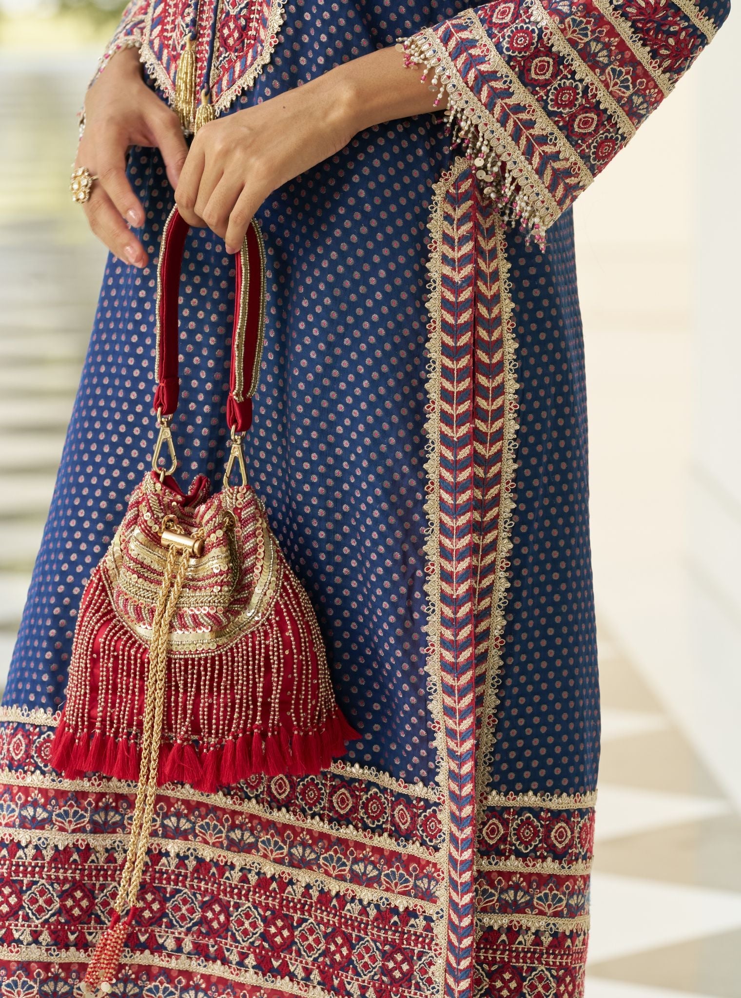 Emily Red Stylised Handbag