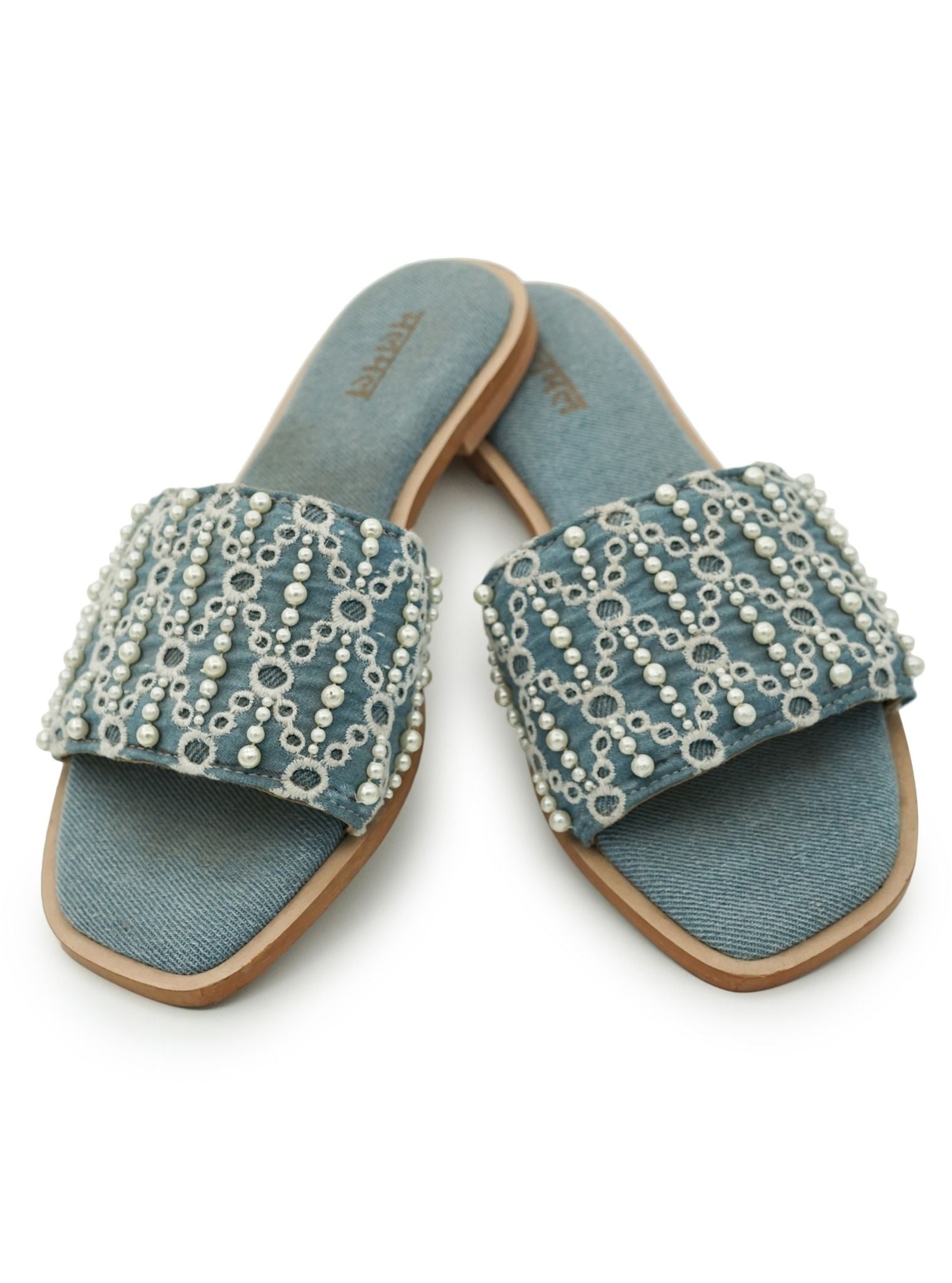Mulmul Aura Denim Flat Sandal