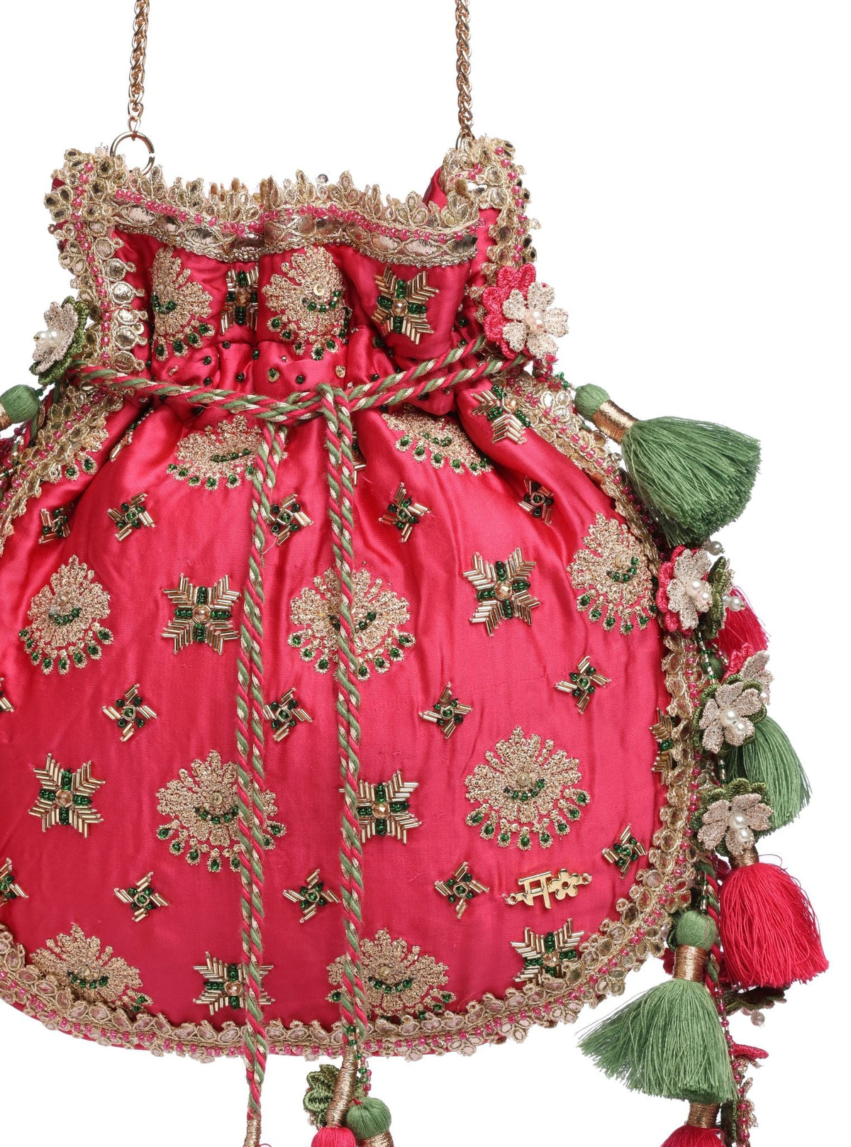 Simone Fushia Potli Bag