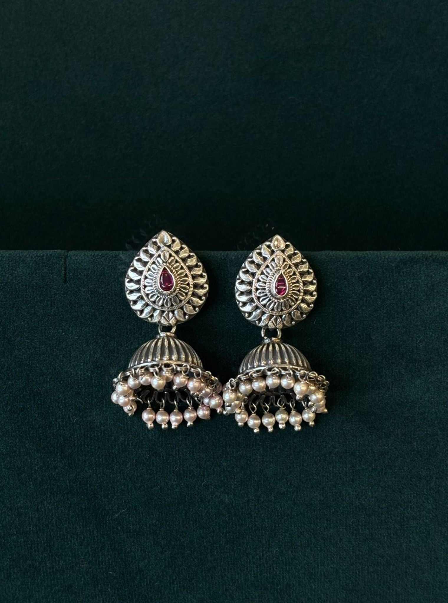 Pure Silver Mukaya Jhumki