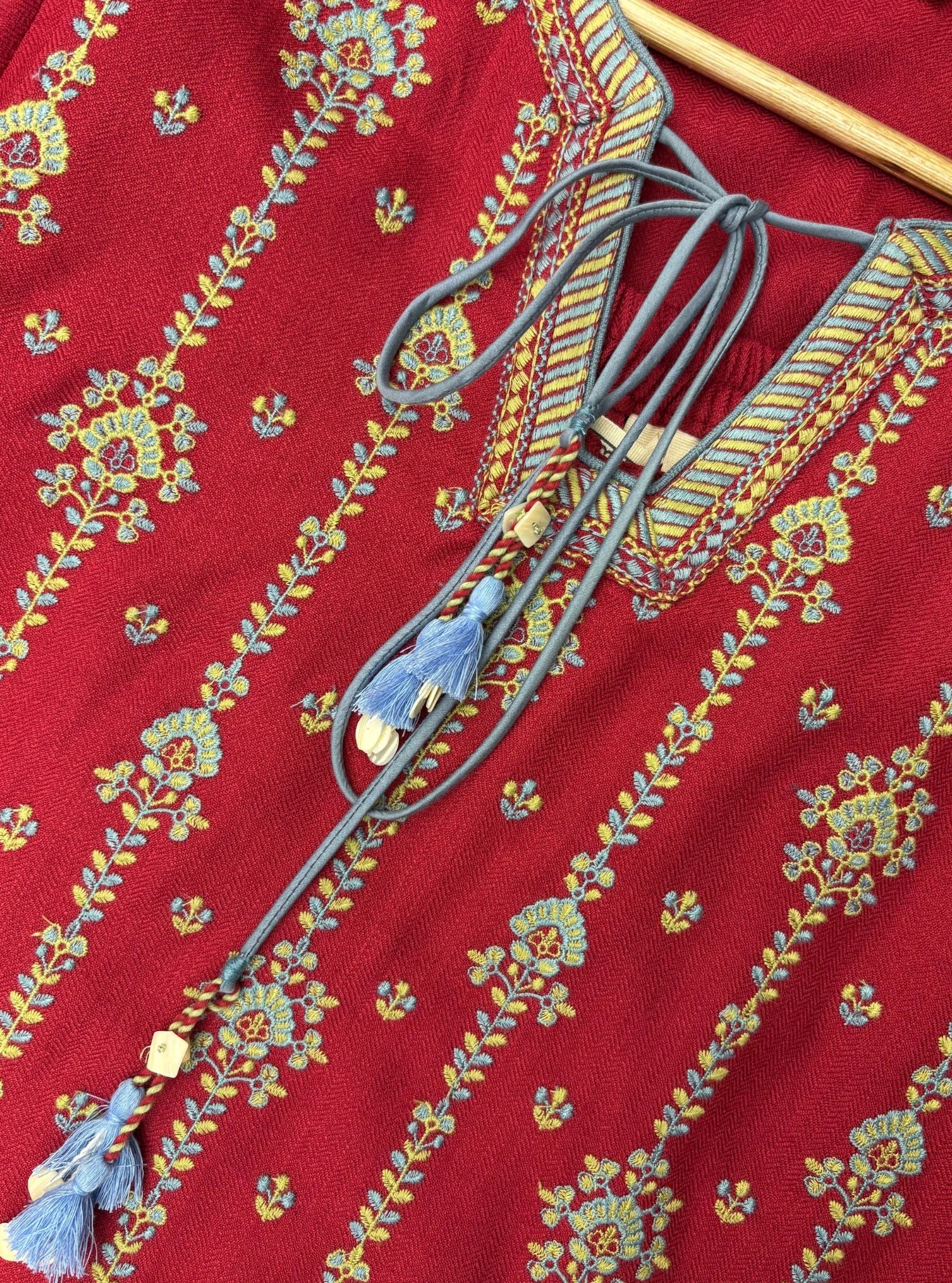 Celia Wool Wine Kurta Set