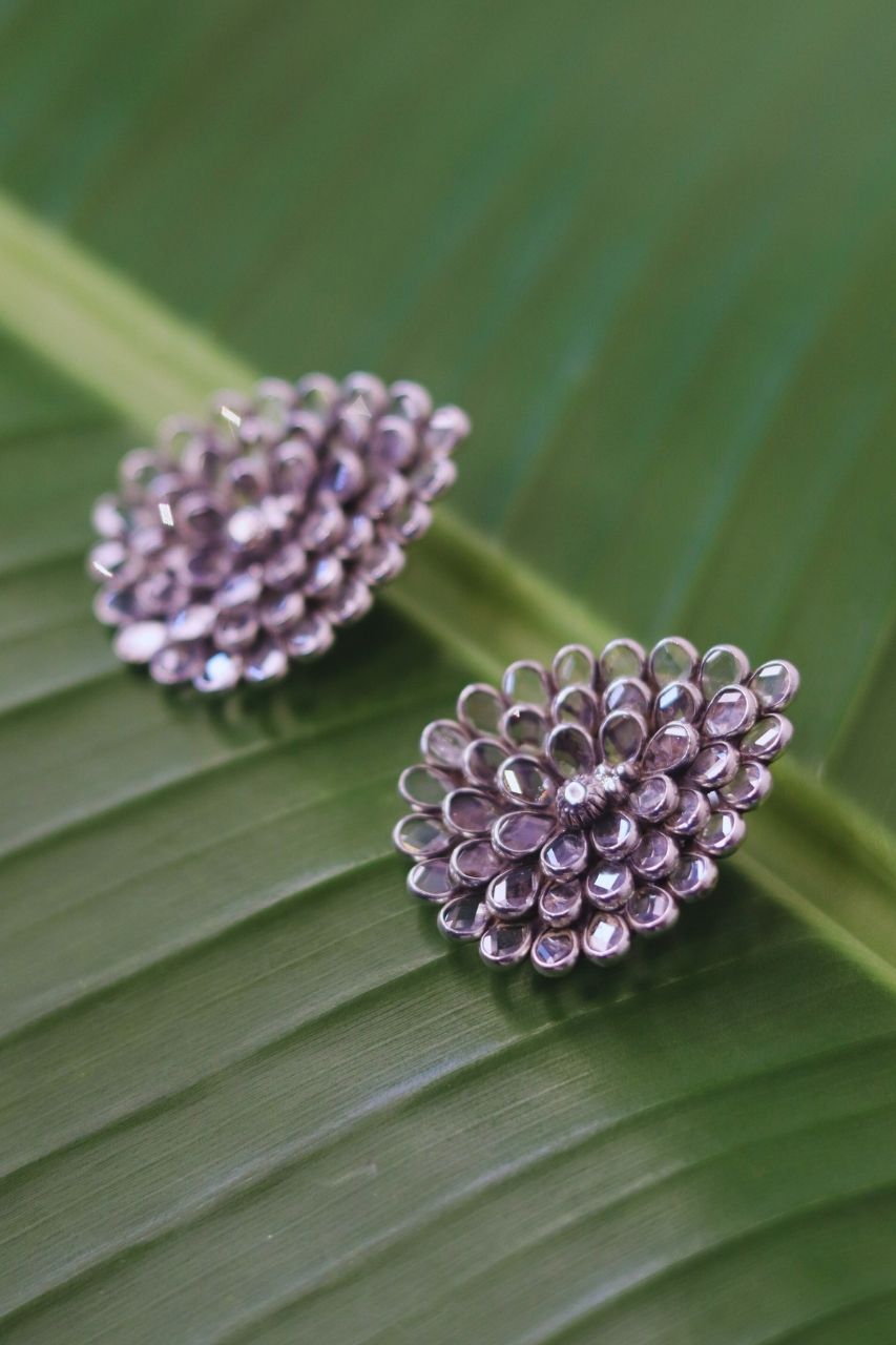 Pure Silver Vriti Studs