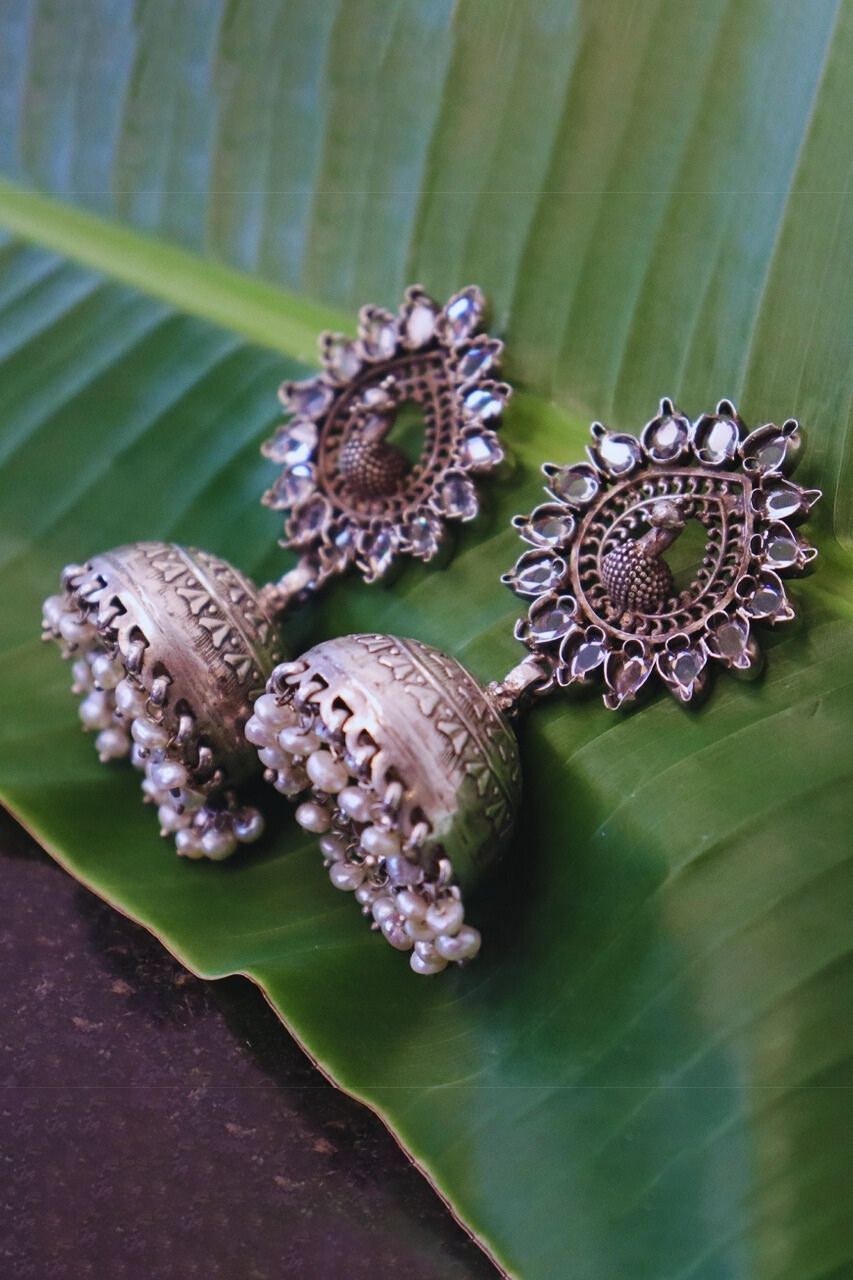 Pure Silver kashvi jhumka