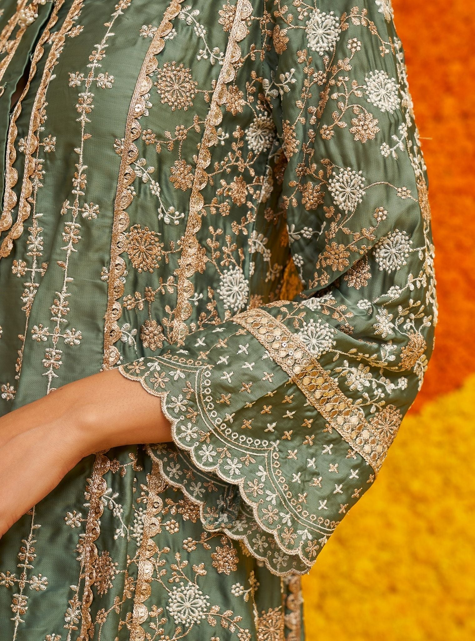Mulmul HO Silk Saathiya Teal Blue Dupatta