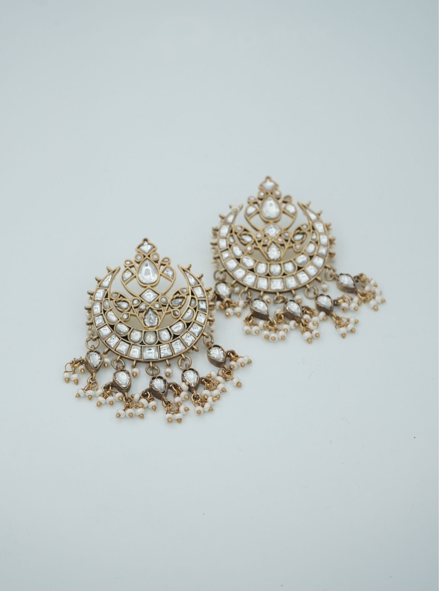 Pure Silver Sami Broad Chandbali