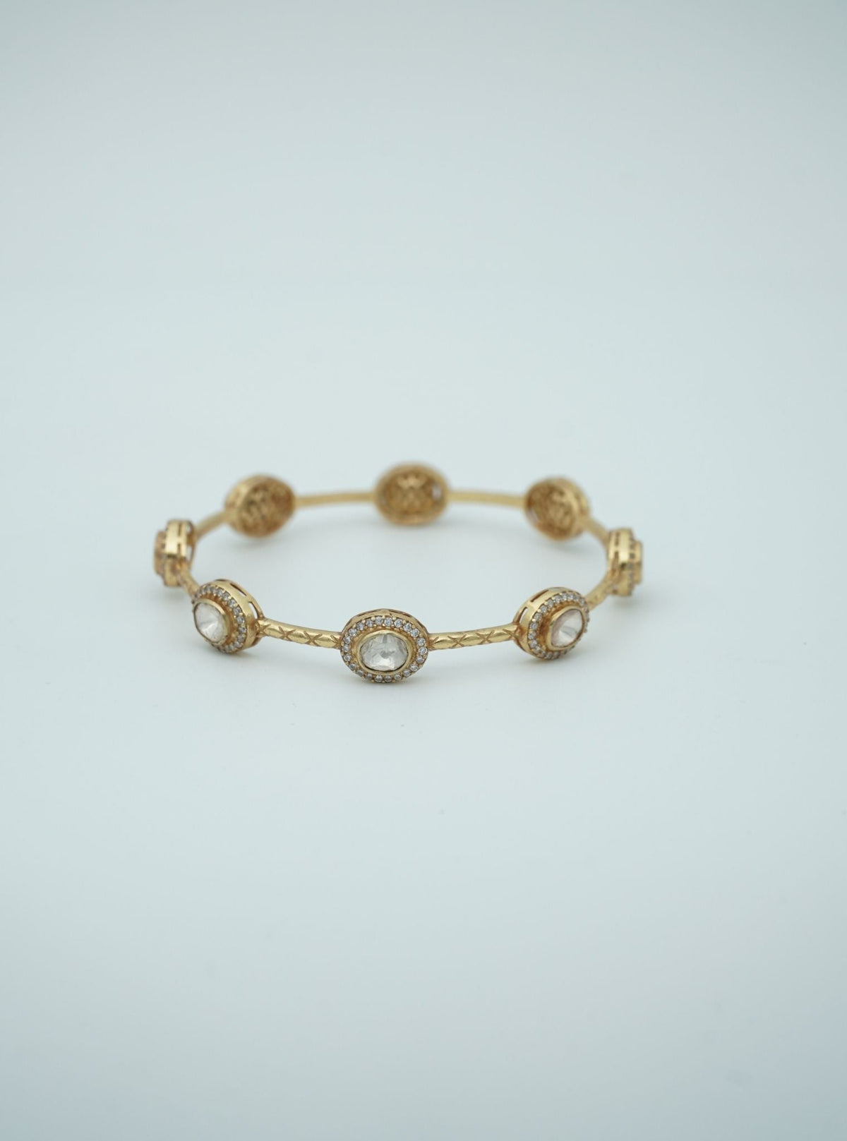 Pure Silver Cia Gold Bangle