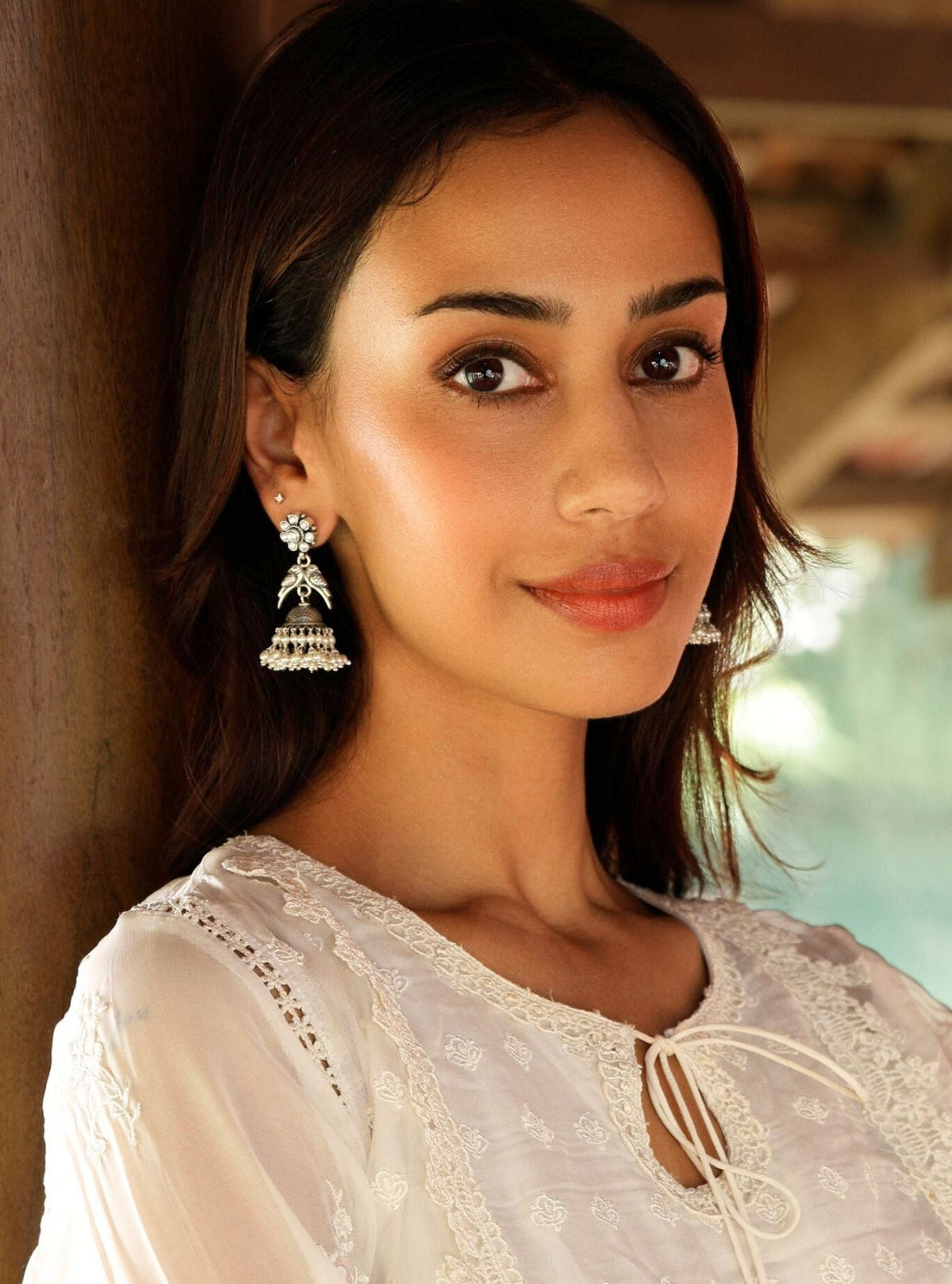 Pure Silver Chirag Jhumki