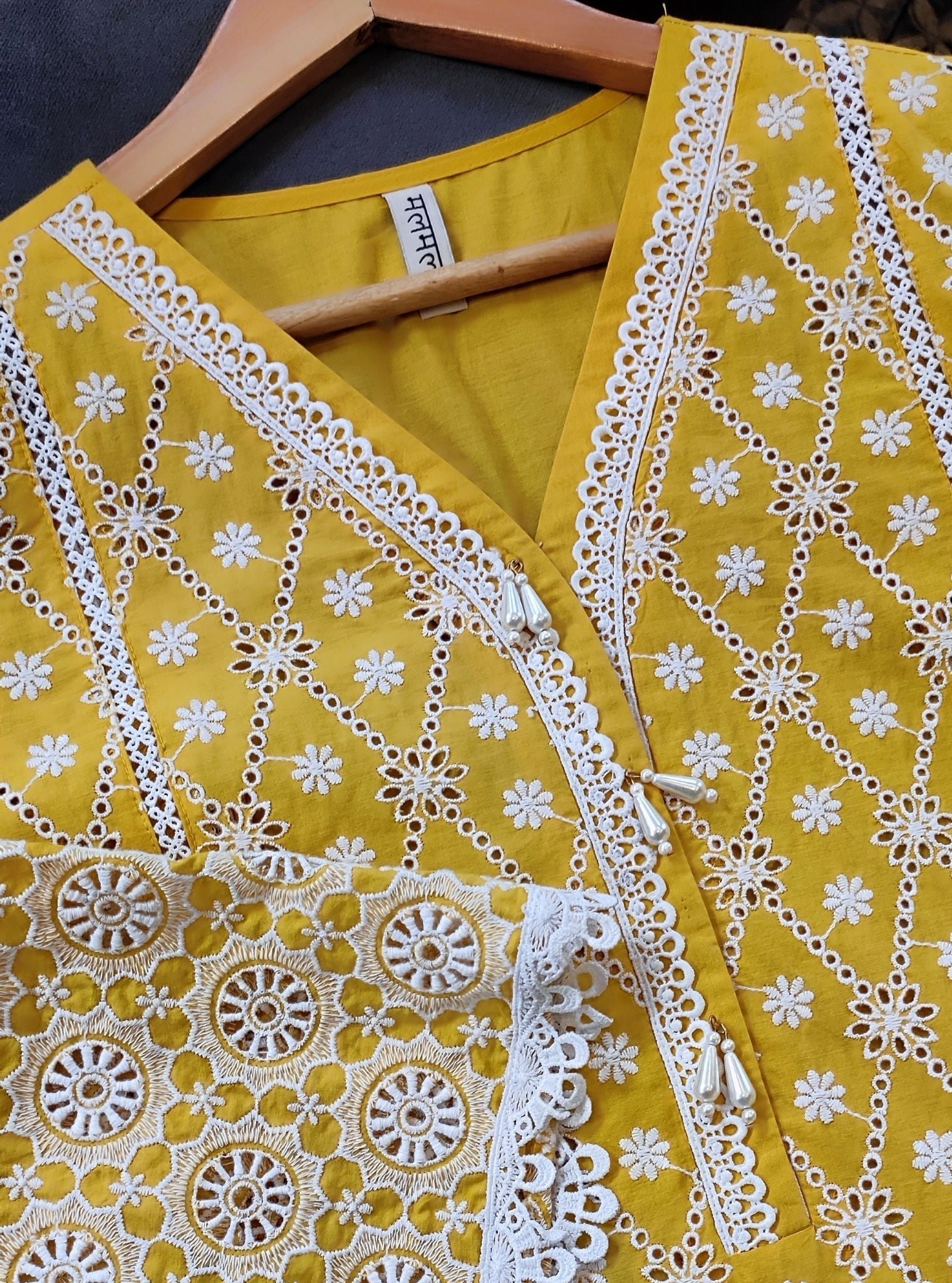 Mulmul Cotton Asti Yellow Kurta